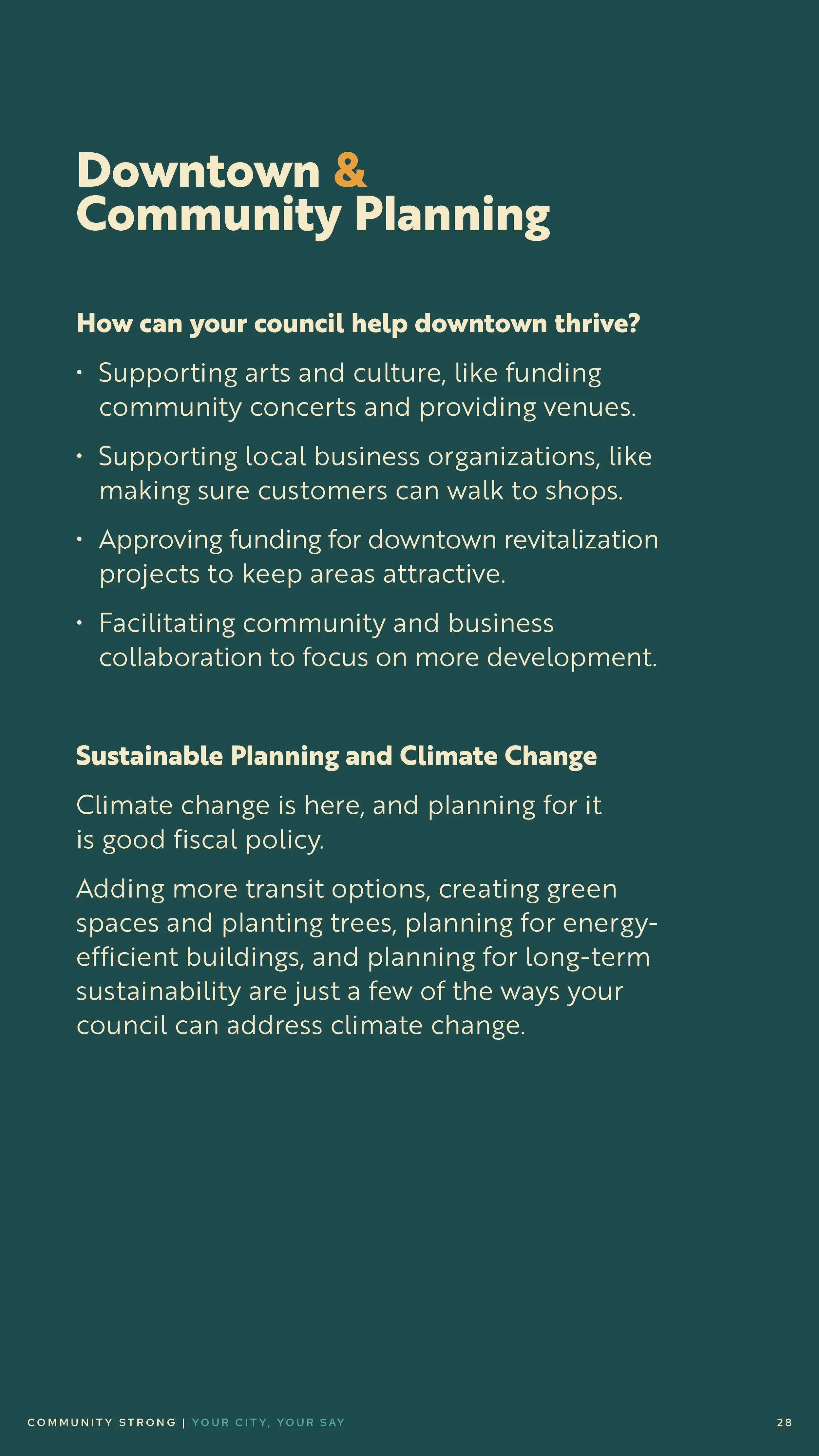 Community Strong Digital Brochure: Your City, Your Say (Page 28)