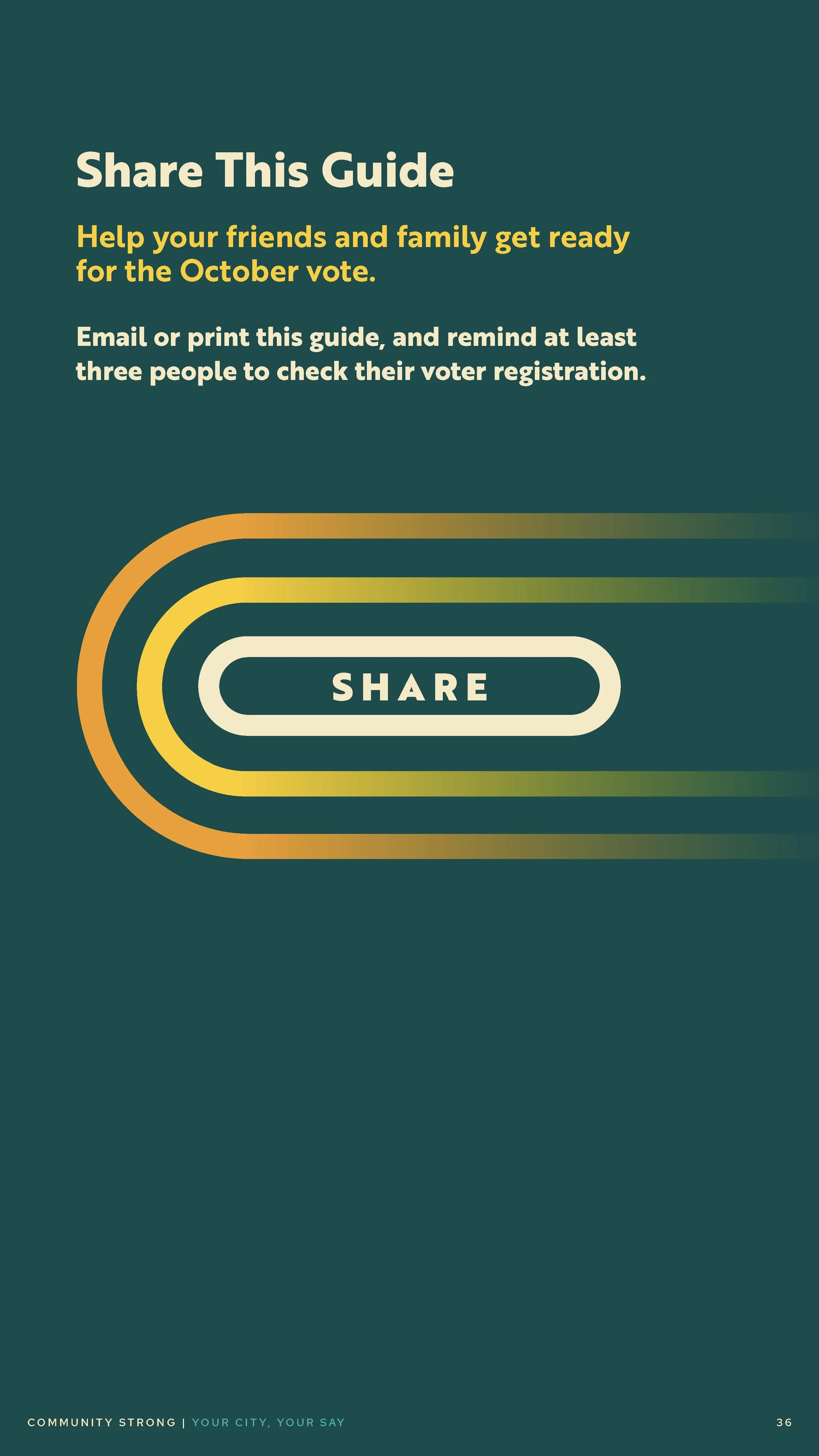 Community Strong Digital Brochure: Your City, Your Say (Page 36)