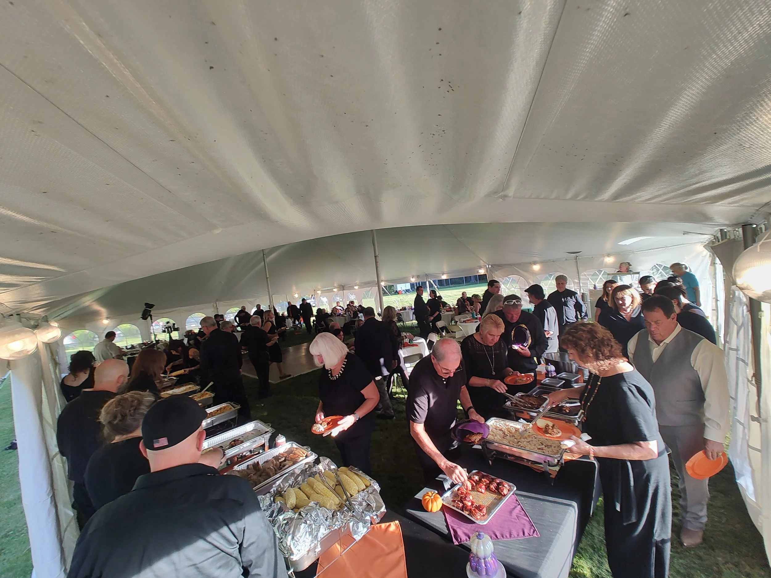 Wedding Reception in the field 9-25