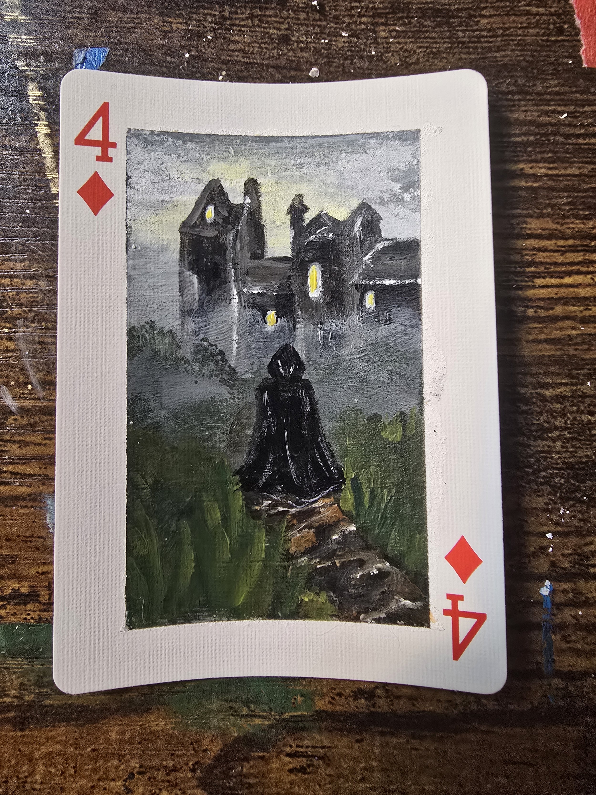 " Hooded figure in the Fog"