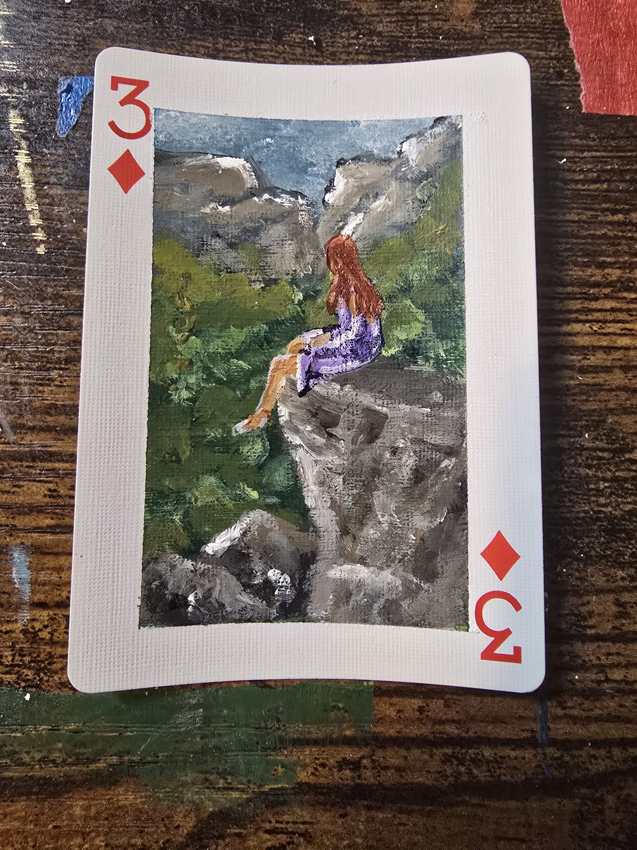 " Sitting on the edge"
