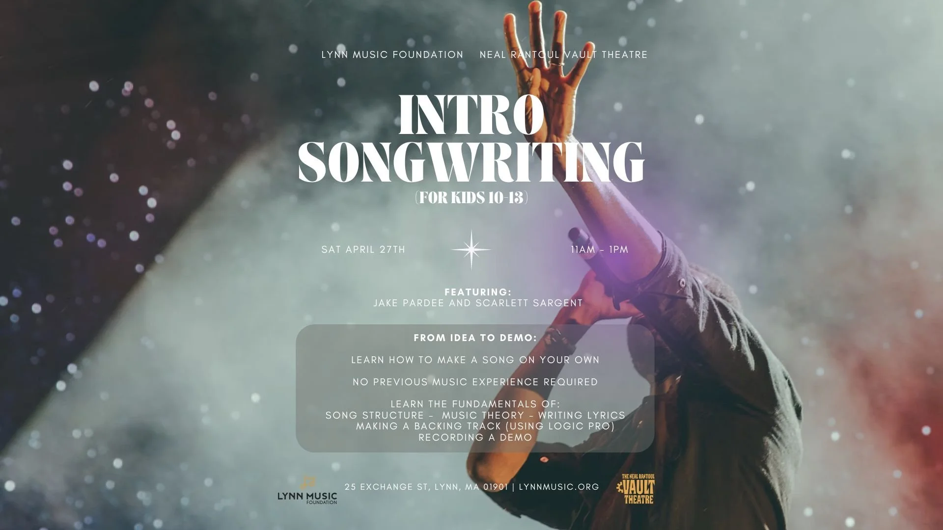 Intro Songwriting Workshops for Kids with Jake Pardee and Scarlett Sargent