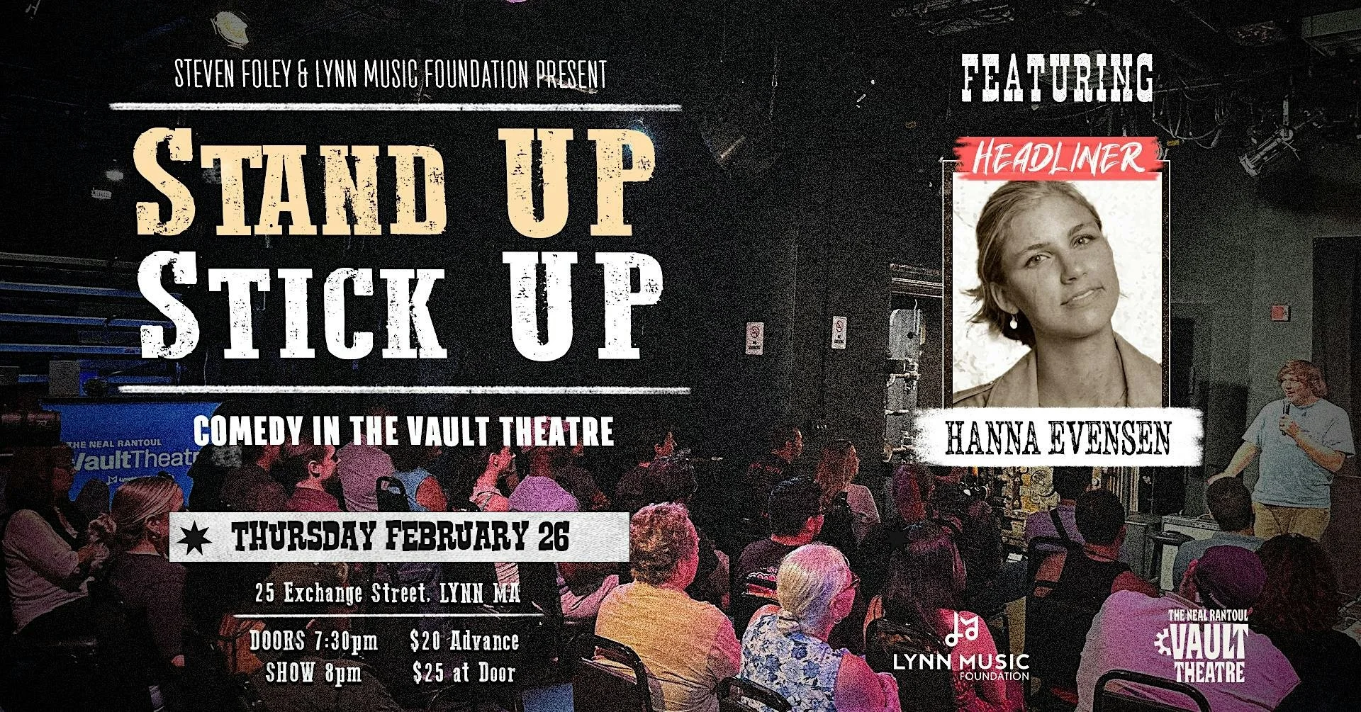 Stand Up Stick Up - Comedy @ The Vault Theatre ft. Hanna Evensen