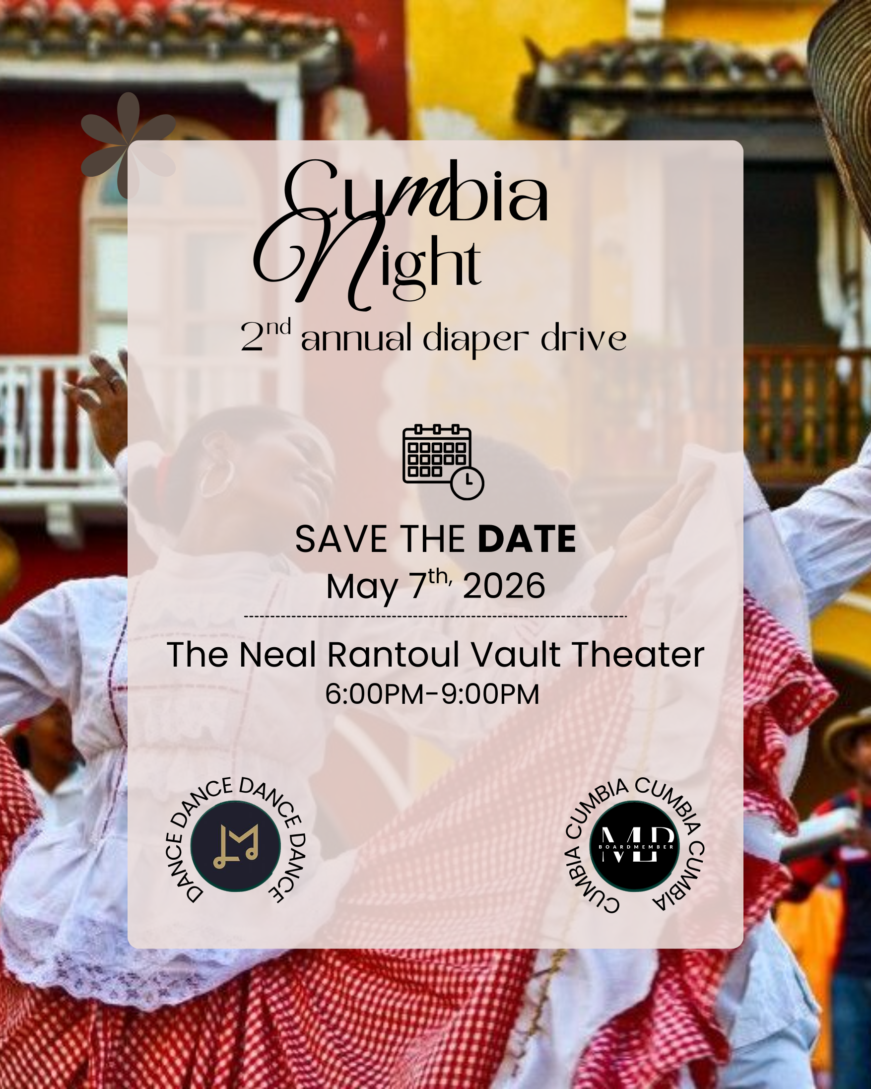 💃🏽🍼 Cumbia Night + Diaper Drive at The Vault! 🍼💃🏽