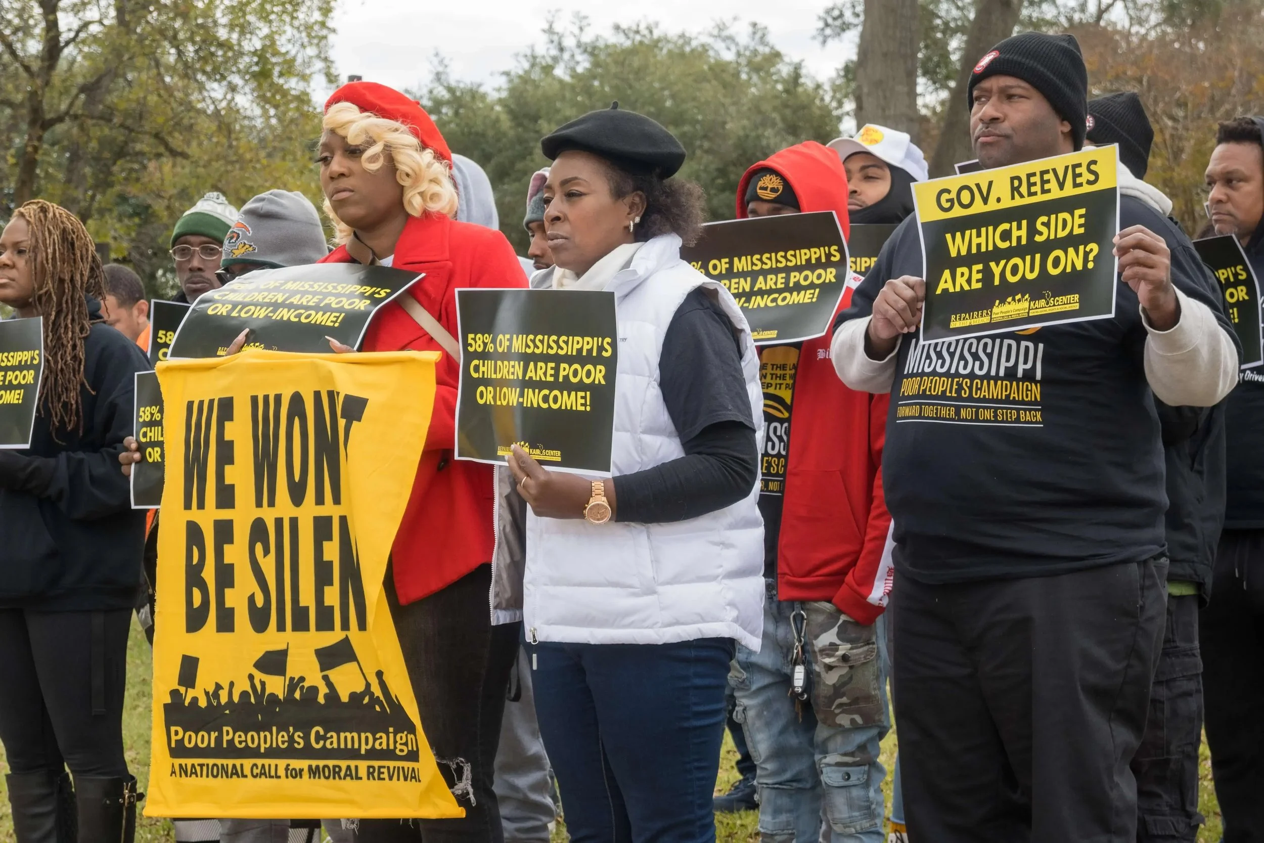 Protesters in Jackson, Mississippi