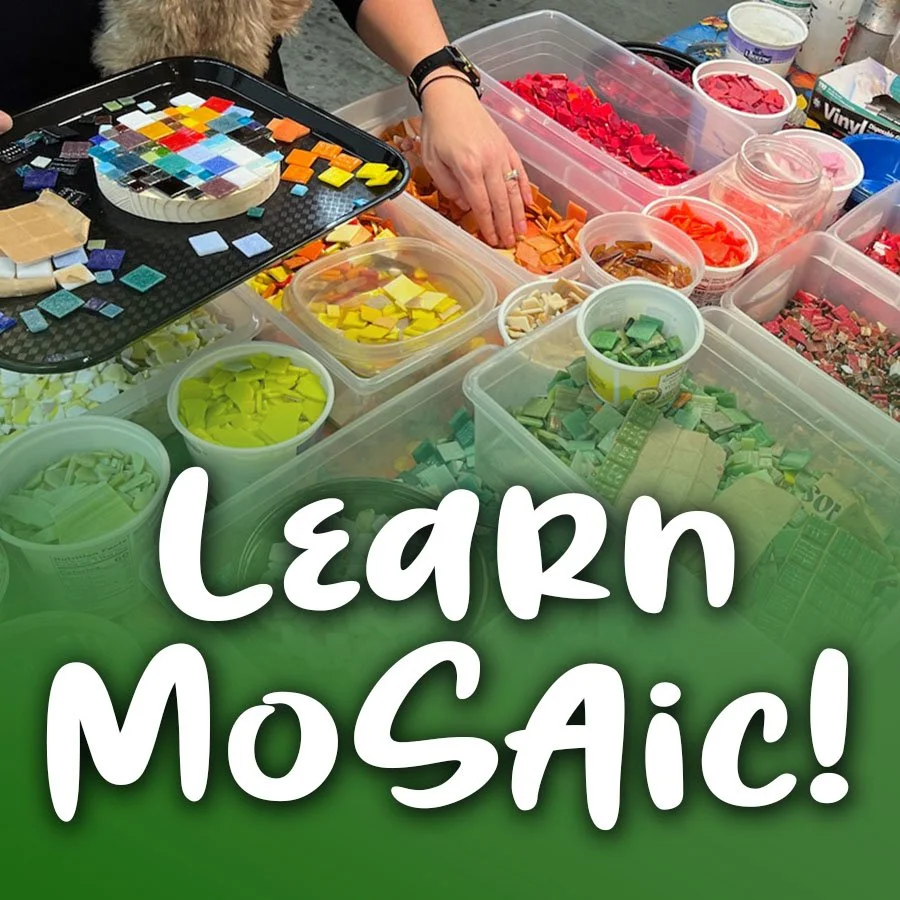 Learn Mosaic • 3 Sundays: 3/8, 3/15, 3/22 •  1-4 pm