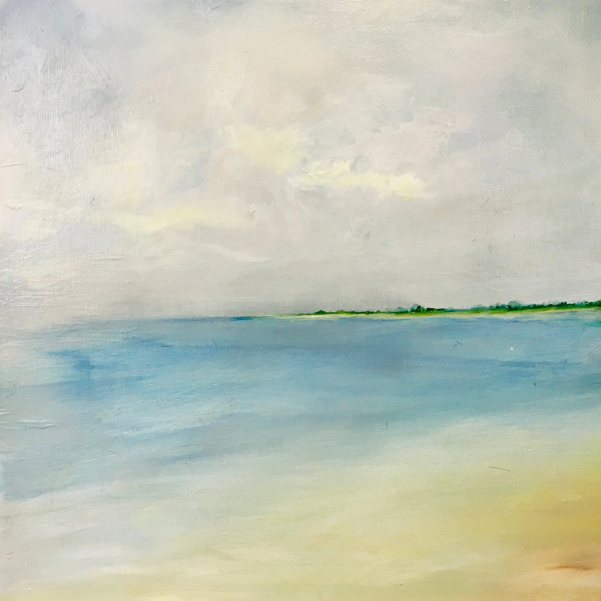 Peaceful Ocean View 8 x 8 in