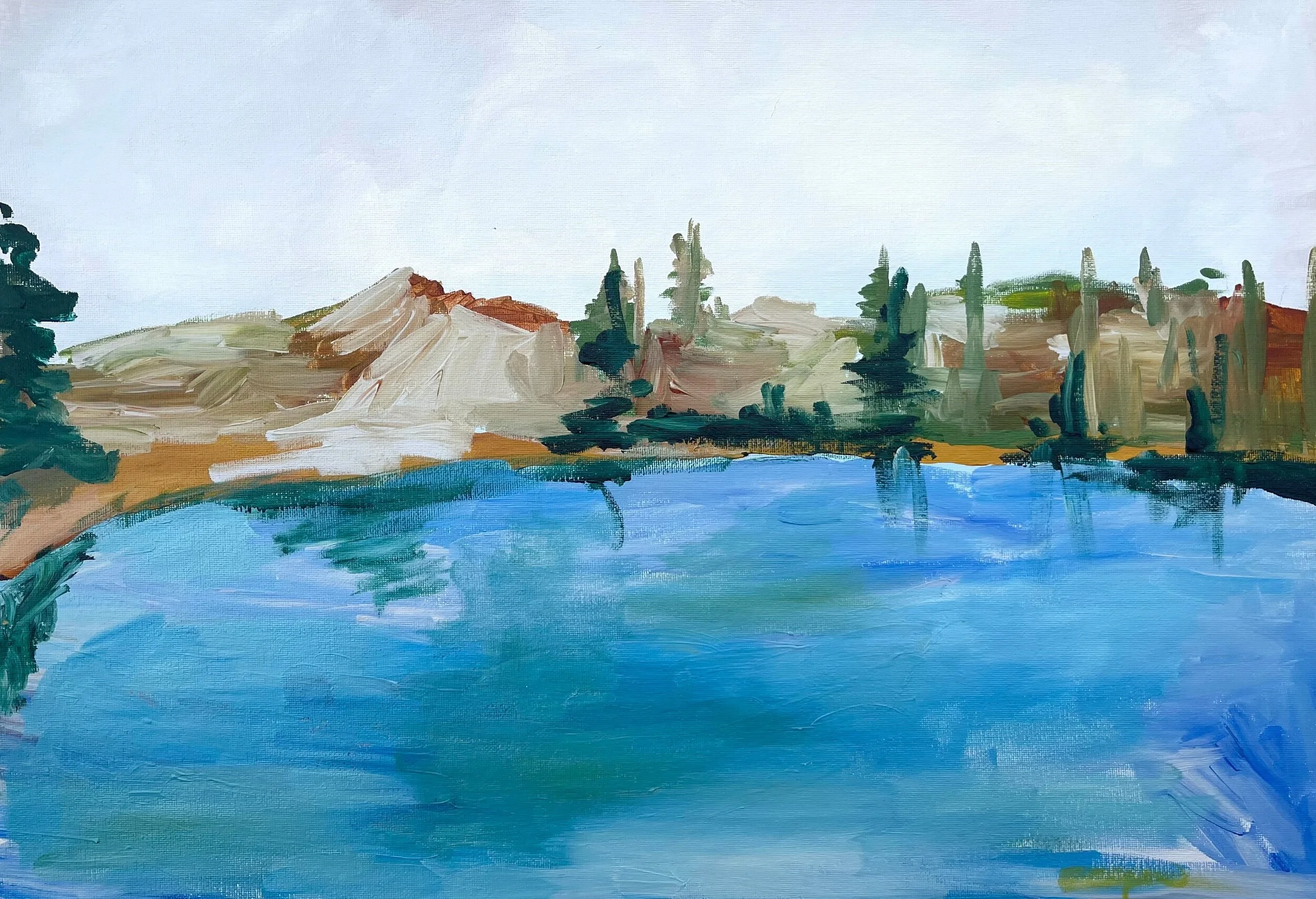 Lazy Grey Days 18 x 24 in