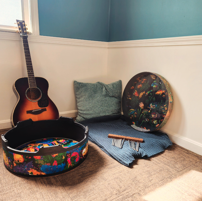 Music therapy room at The Sonatina Center in Dover, NH