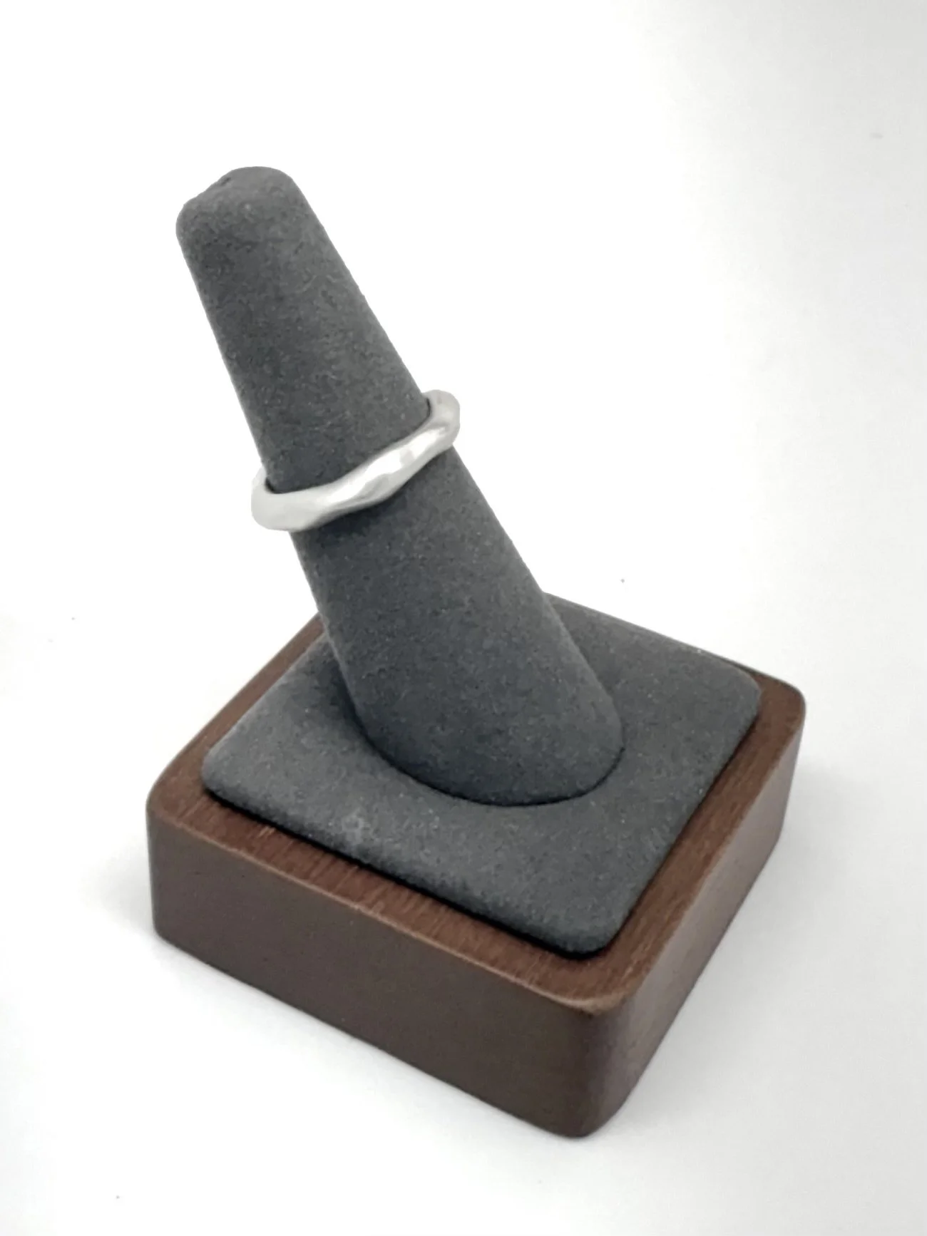 Artisan sterling silver ring, organic minimalist band for everyday wear