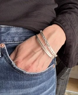 Love Note bracelet worn with Wrapped Bangle.jpeg