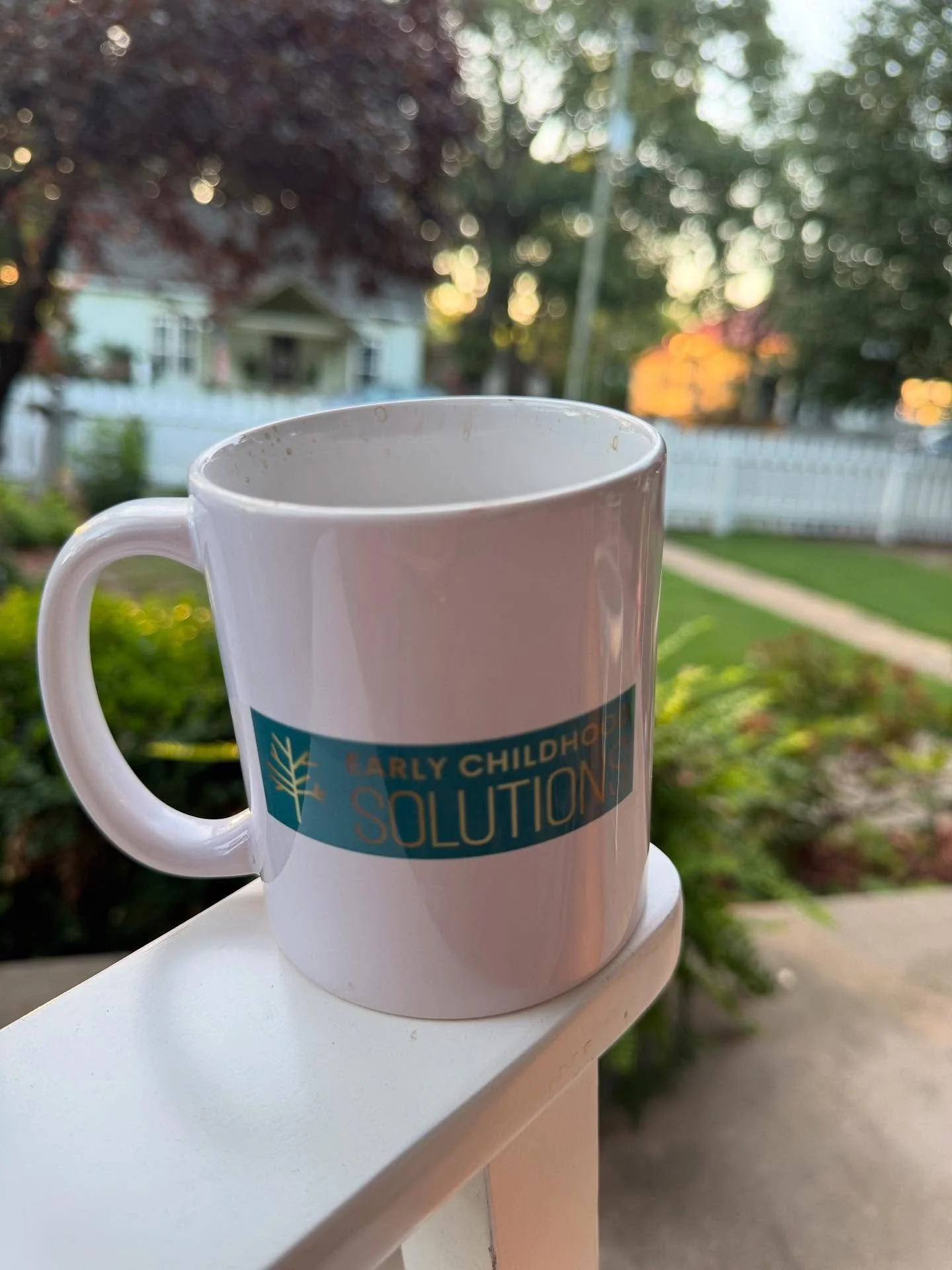 Enjoying a slow morning  on the front porch before Early Childhood Solutions  heads out to Dallas, Texas for the @nafccs National  Association of Family Childcare  conference, and then on to  San Antonio to an early Headstart conference.
