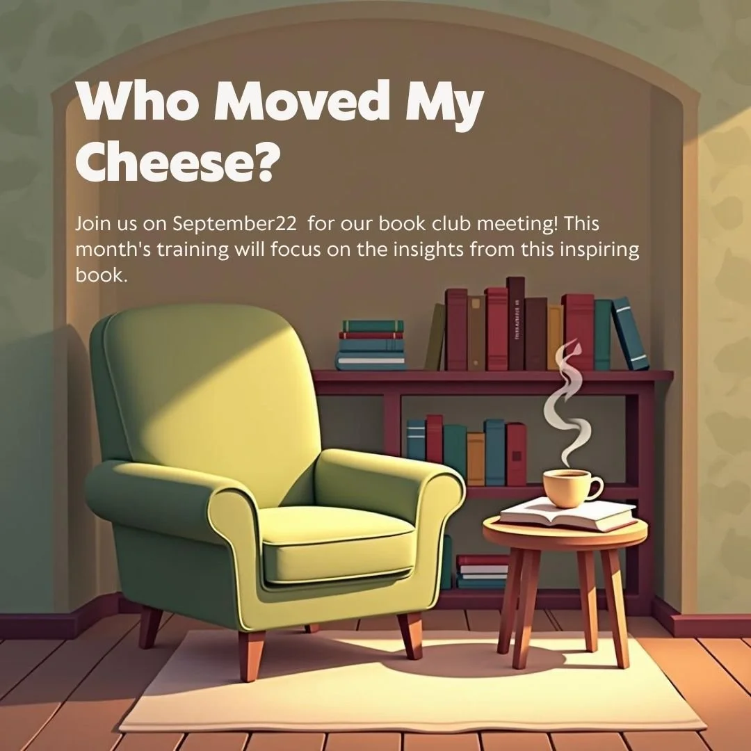 How do you deal with change?  Join us for this months book club?