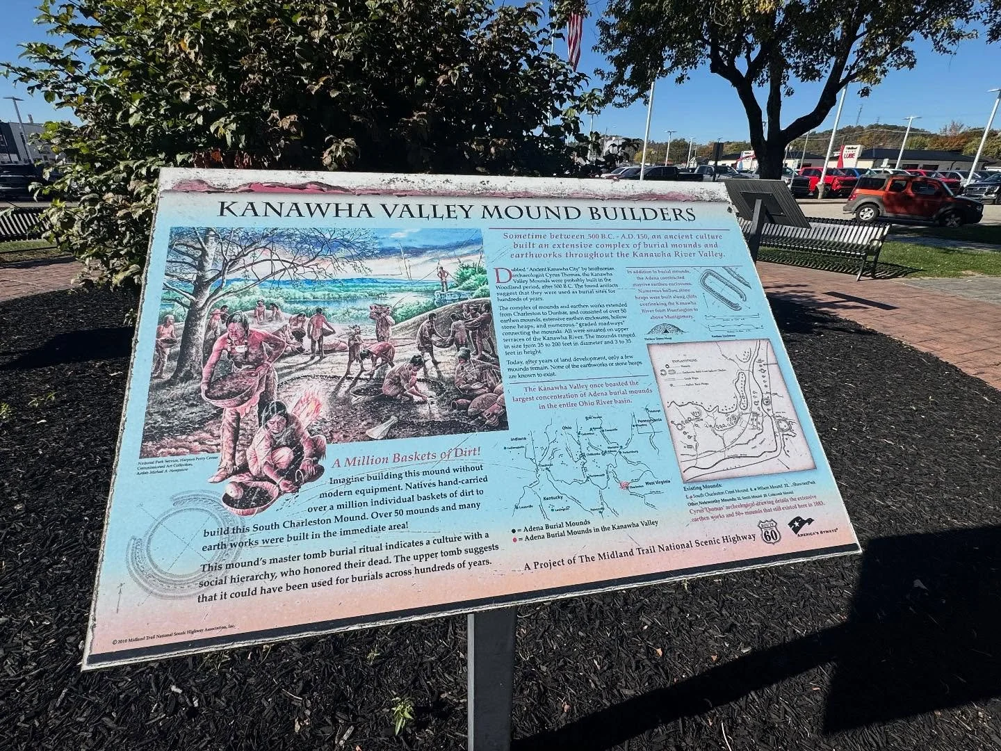 More sightseeing between meetings.. an Indian Mound, fall colors and more. Headed to the site to make sure we are set for conference tomorrow.  Have conference - will travel. ❤️