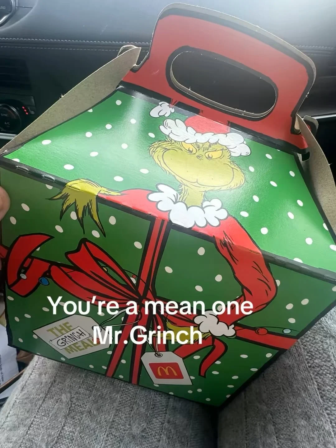 And we&rsquo;re off to Ponca City! 🚗💨 Step one of the adventure: snagging a Grinch Box from McDonald&rsquo;s. Totally worth it. 💚 Who else has grabbed one this season?