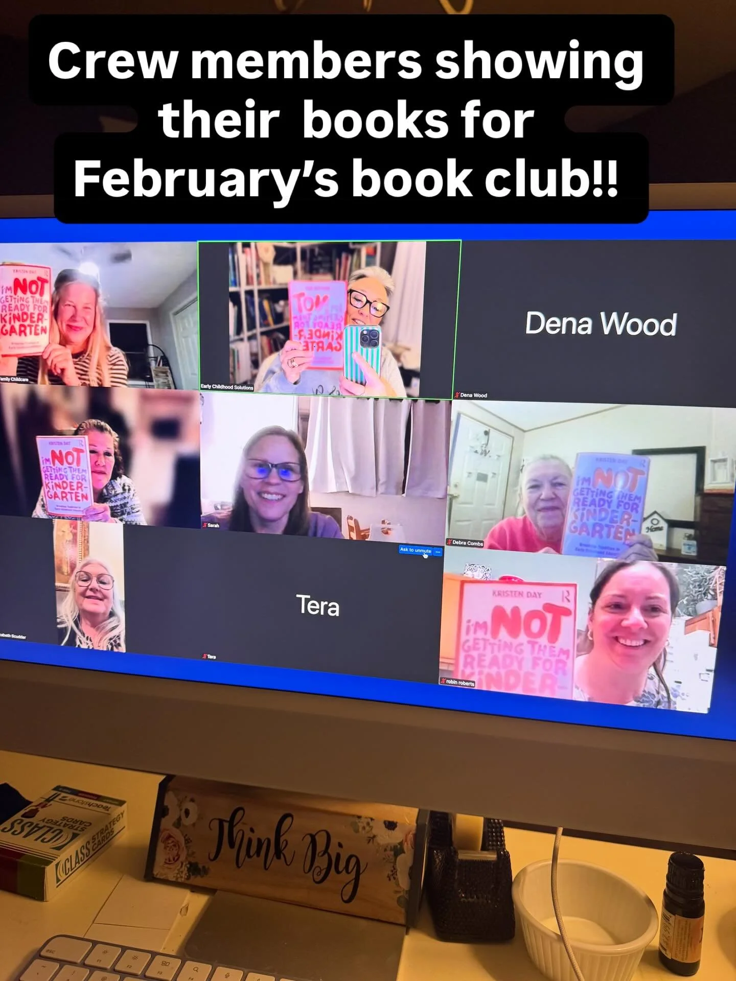 Tonight, some of our Crew gathered just to talk&mdash;about the year ahead, our upcoming trainings, and upcoming book clubs.
And then one by one&hellip; the February book club selection  started popping up on screens. 📚
Several had already gotten th