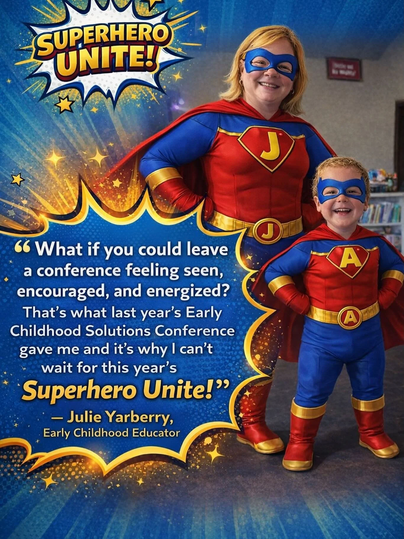 🦸&zwj;♀️ Superheroes assemble&hellip; it&rsquo;s conference week!

Our Superhero Conference is happening this weekend, and we cannot wait to gather with early childhood heroes from across our community.

There&rsquo;s still time to sign up &mdash; a