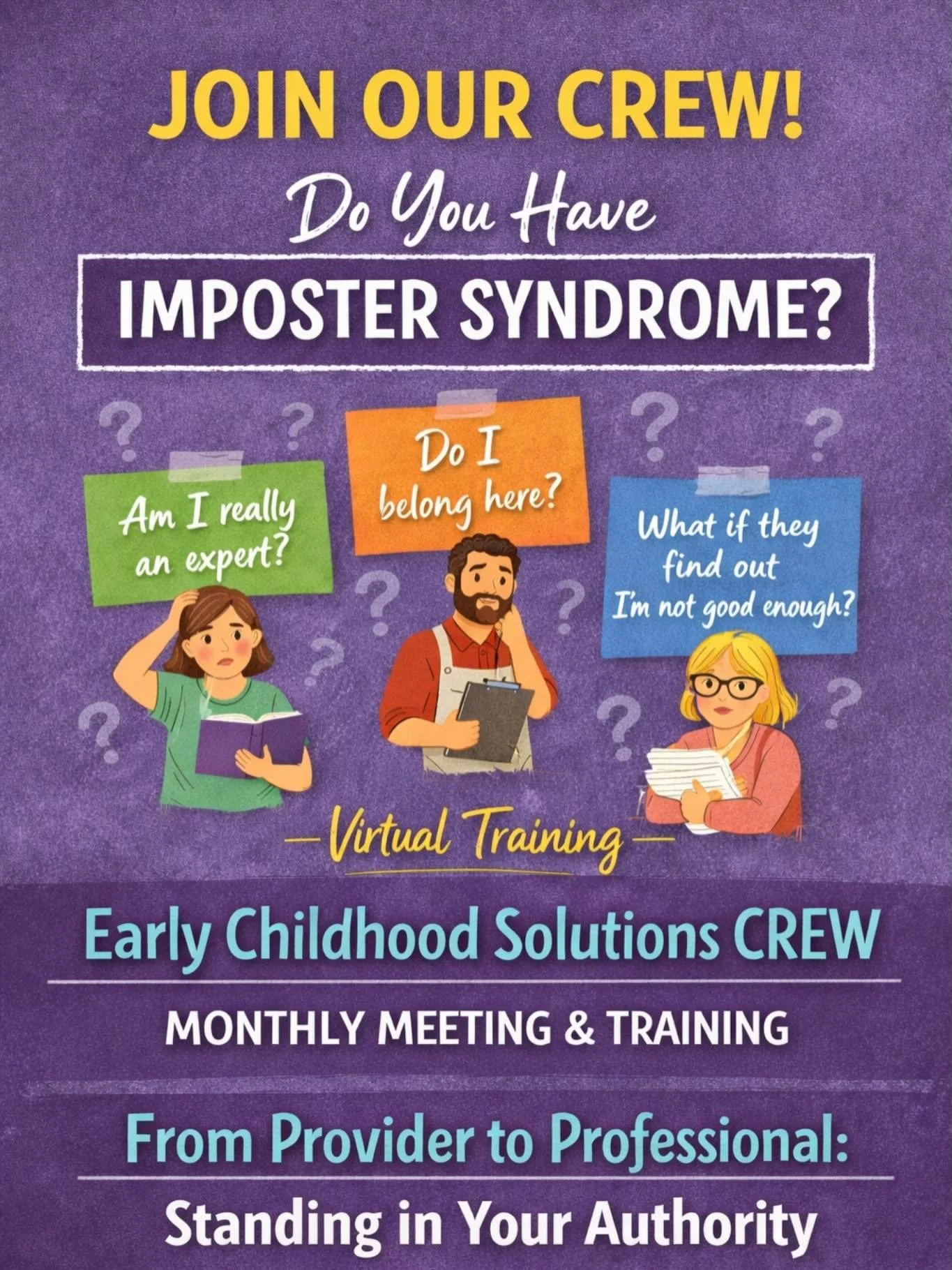 Do you ever feel like maybe you&rsquo;re not the &ldquo;expert&rdquo;&hellip; even though you&rsquo;ve been doing this work for years?

That feeling has a name: Imposter Syndrome &mdash; and it&rsquo;s incredibly common in early childhood.

At our Ea