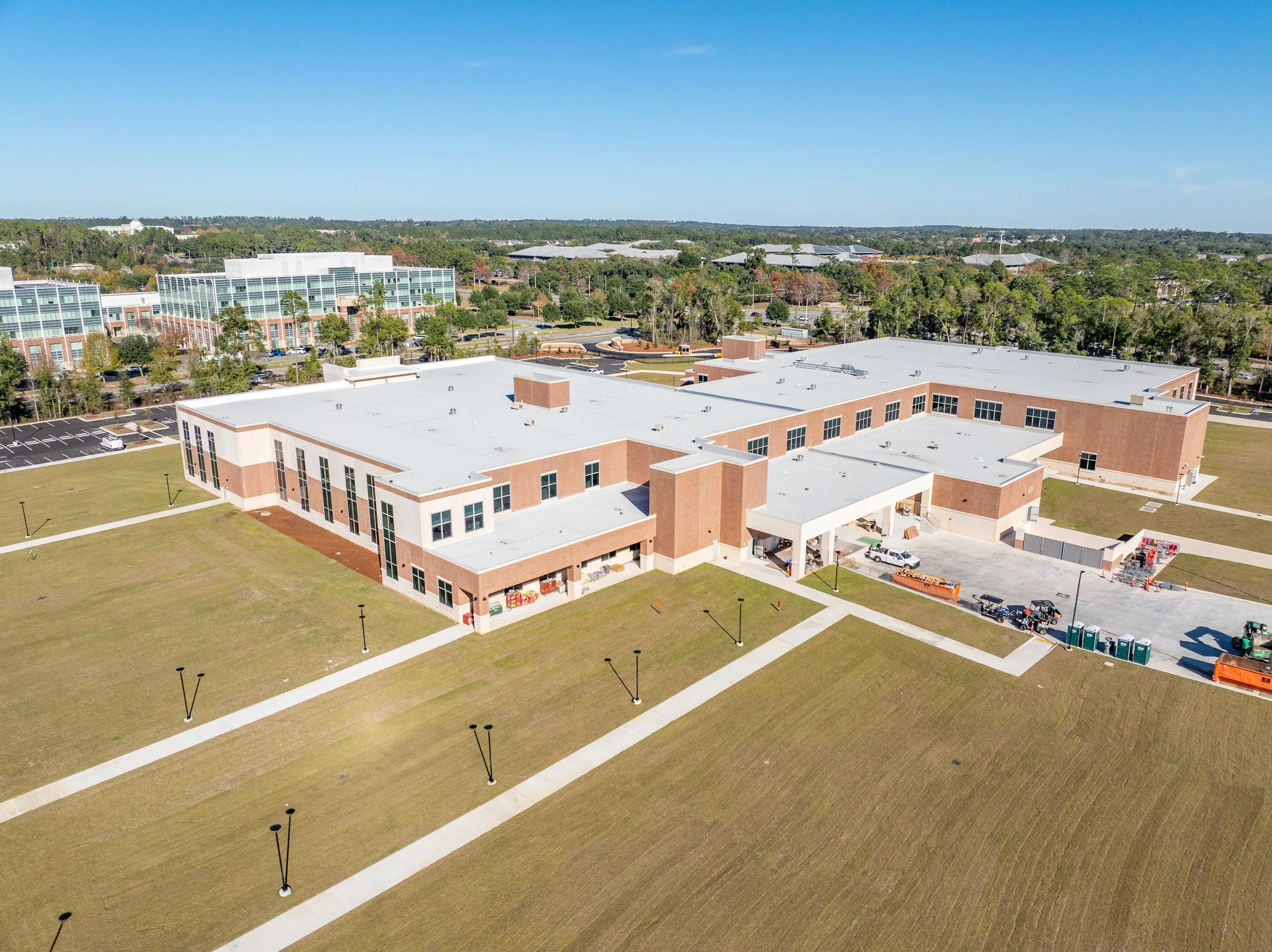 New Building - Facing Northeast @ 125' AGL