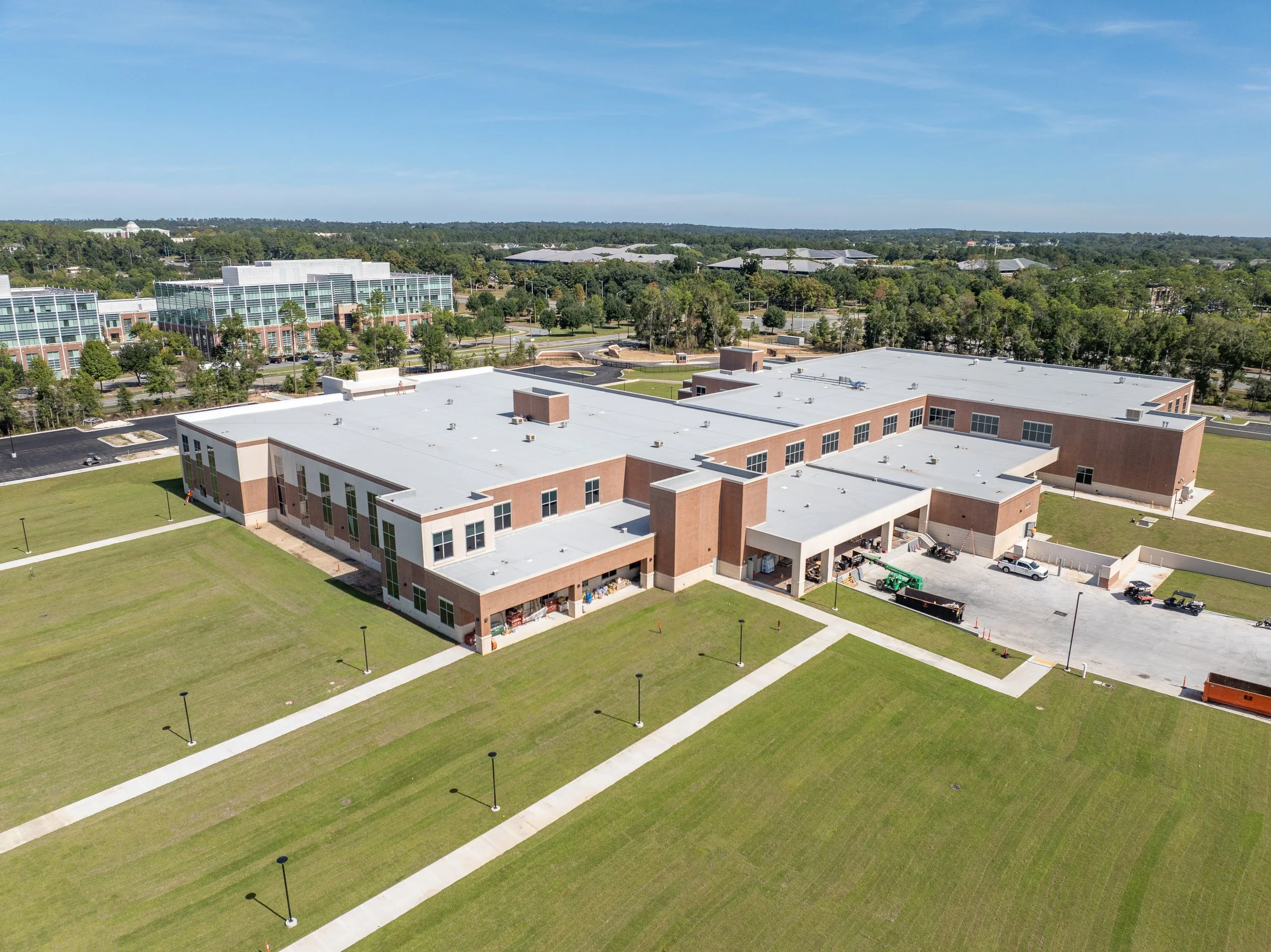 New Building - Facing Northeast @ 125' AGL