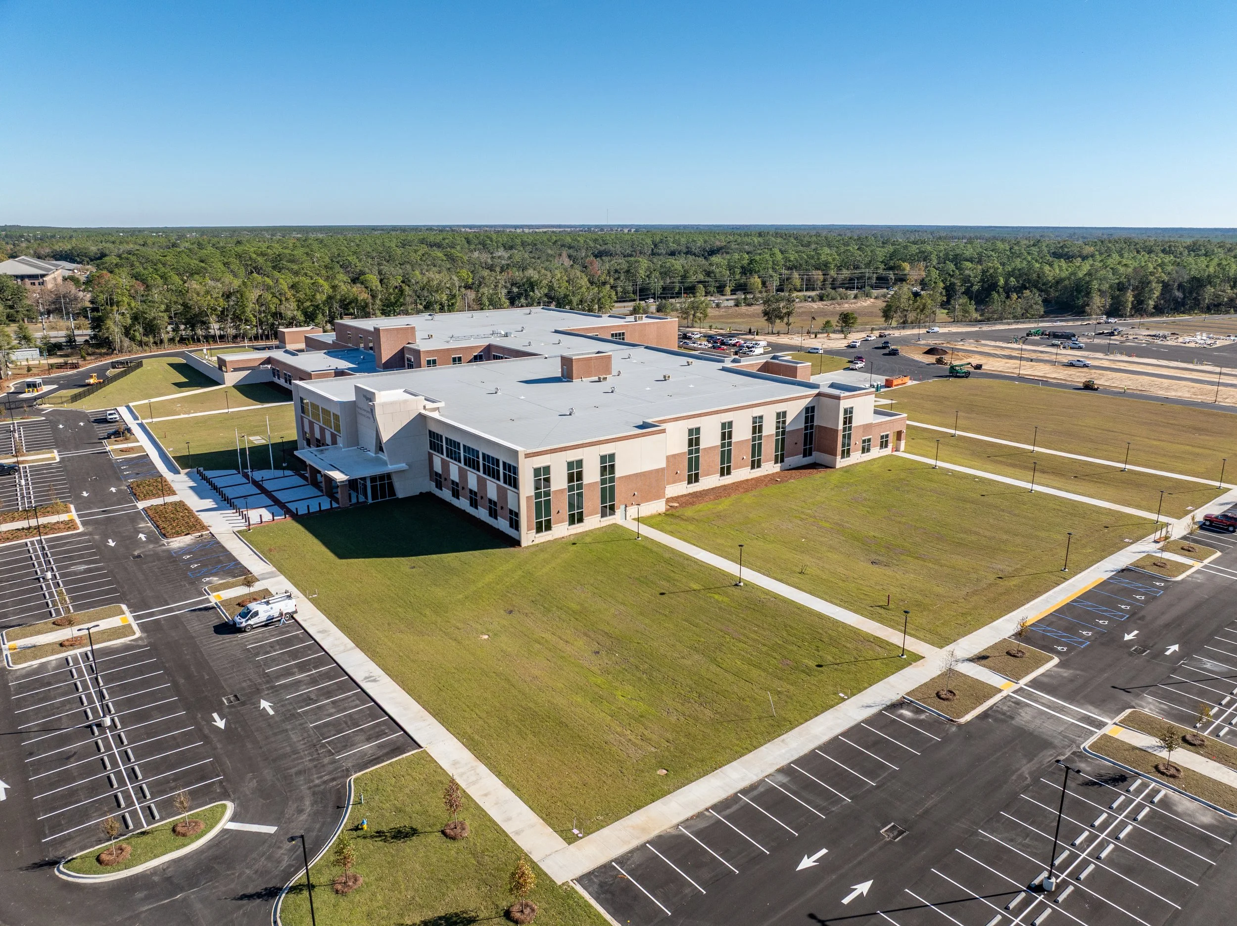 New Building - Facing Northwest @ 125' AGL