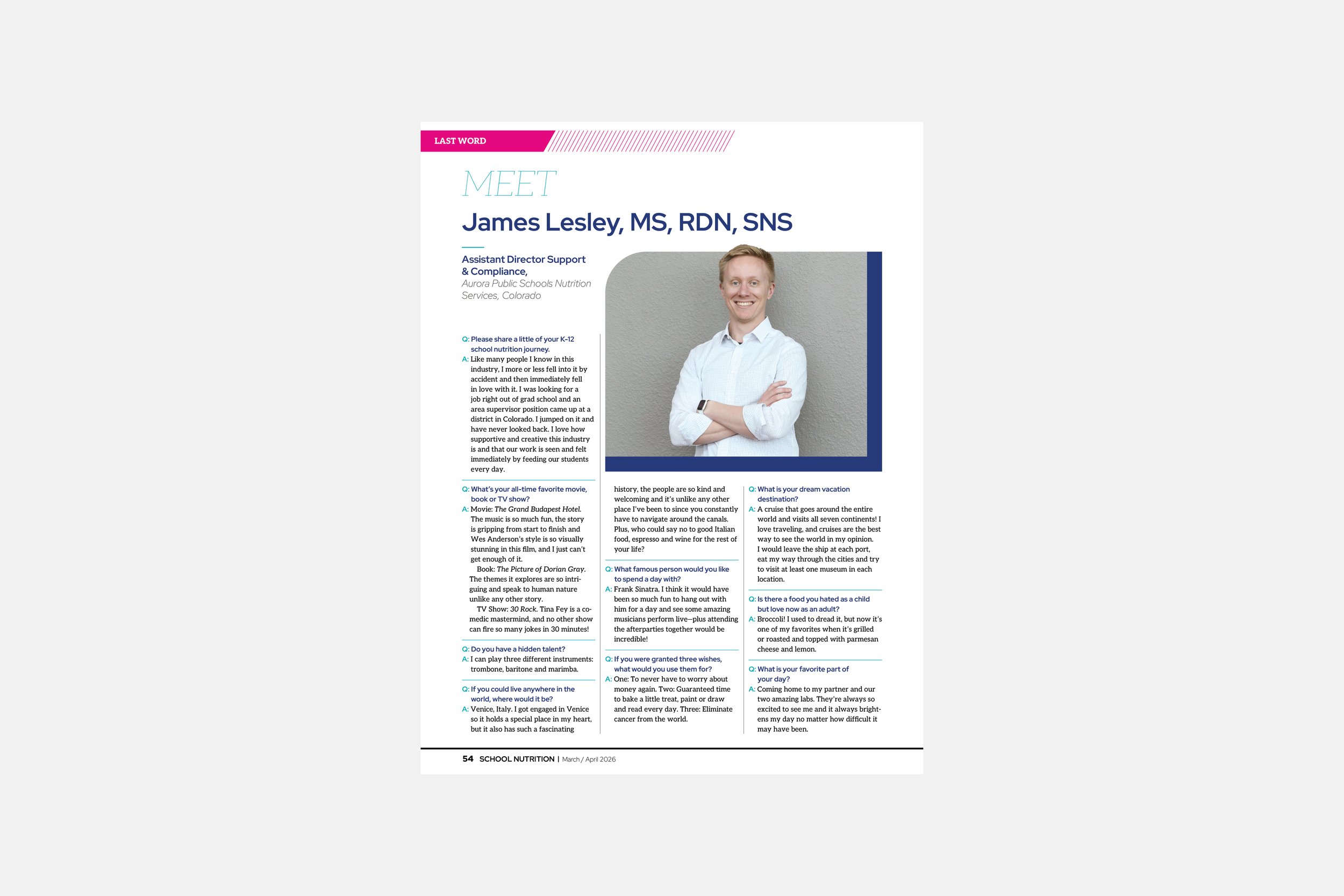 Association magazine design