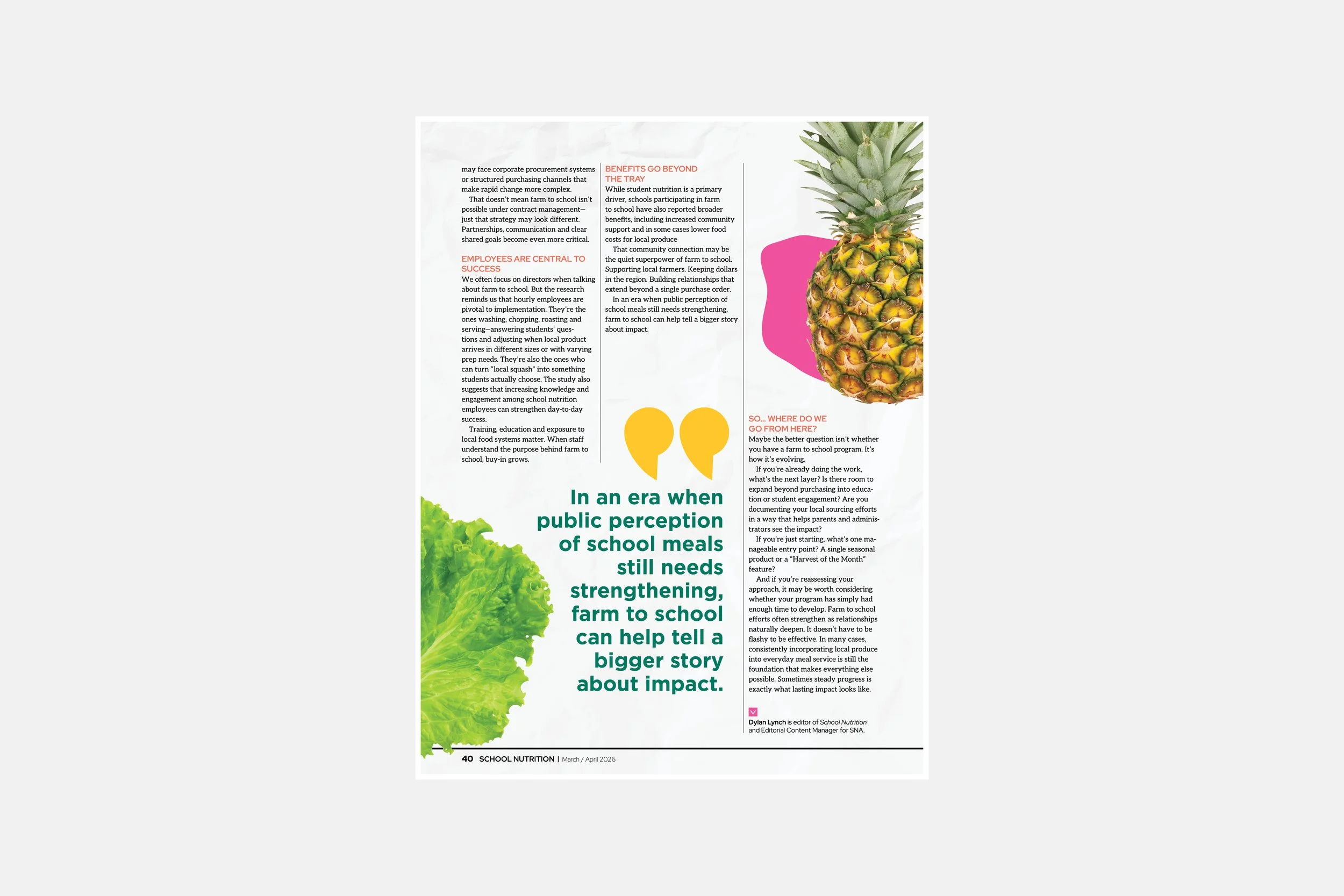 Association magazine design