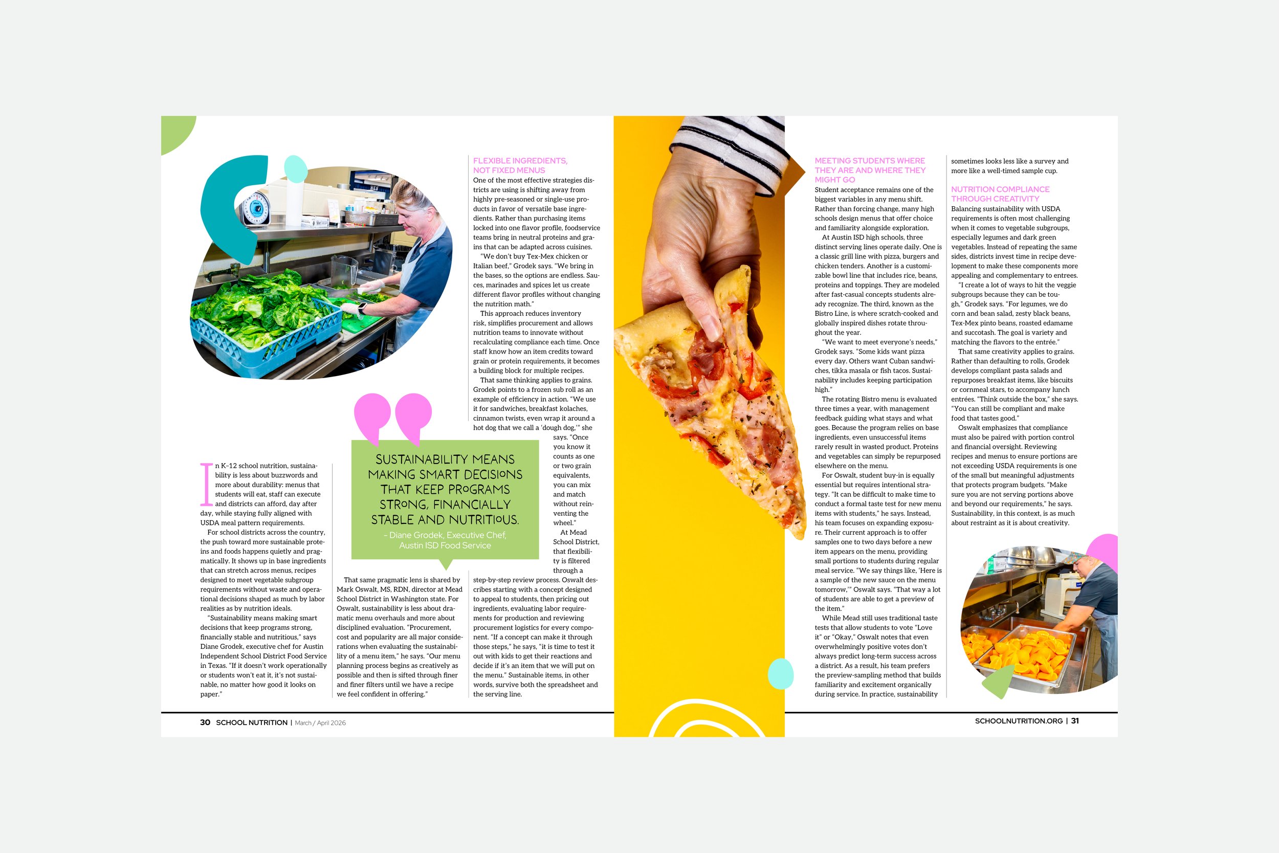 Association magazine design