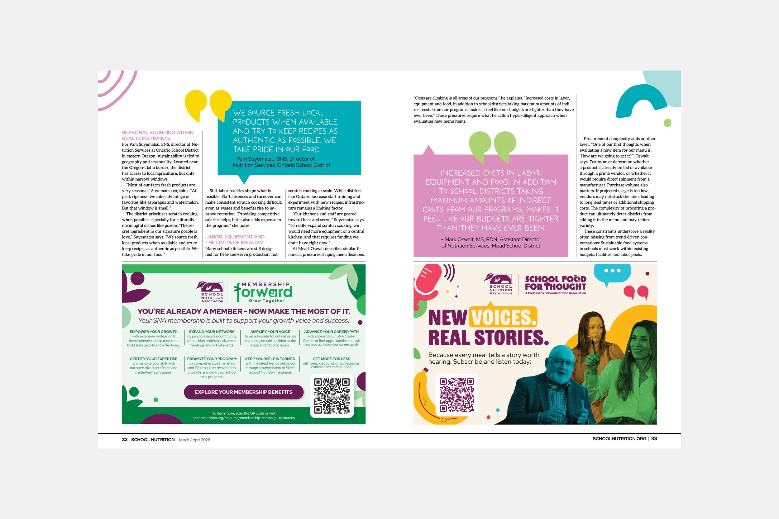 Association magazine design