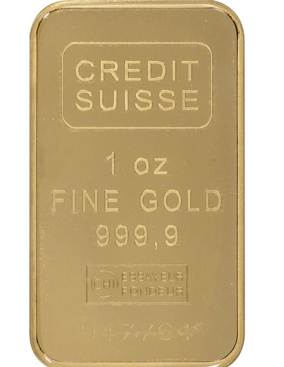1 oz Gold bar