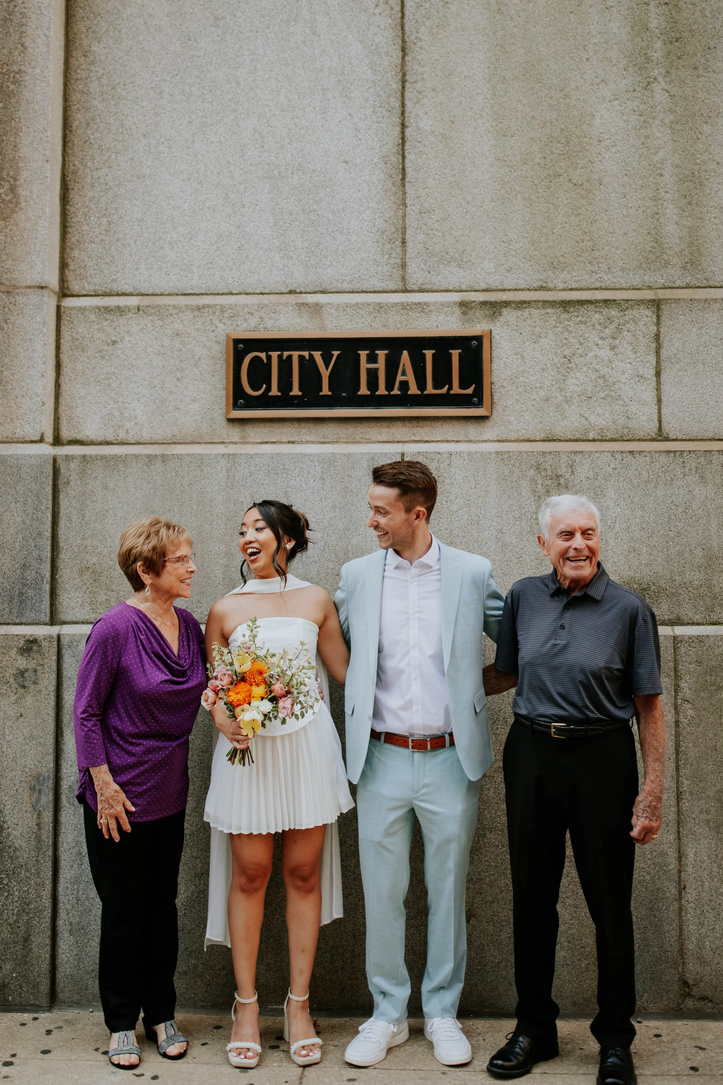 River North &amp; City Hall Elopement in Chicago, IL | Cas + Kyle