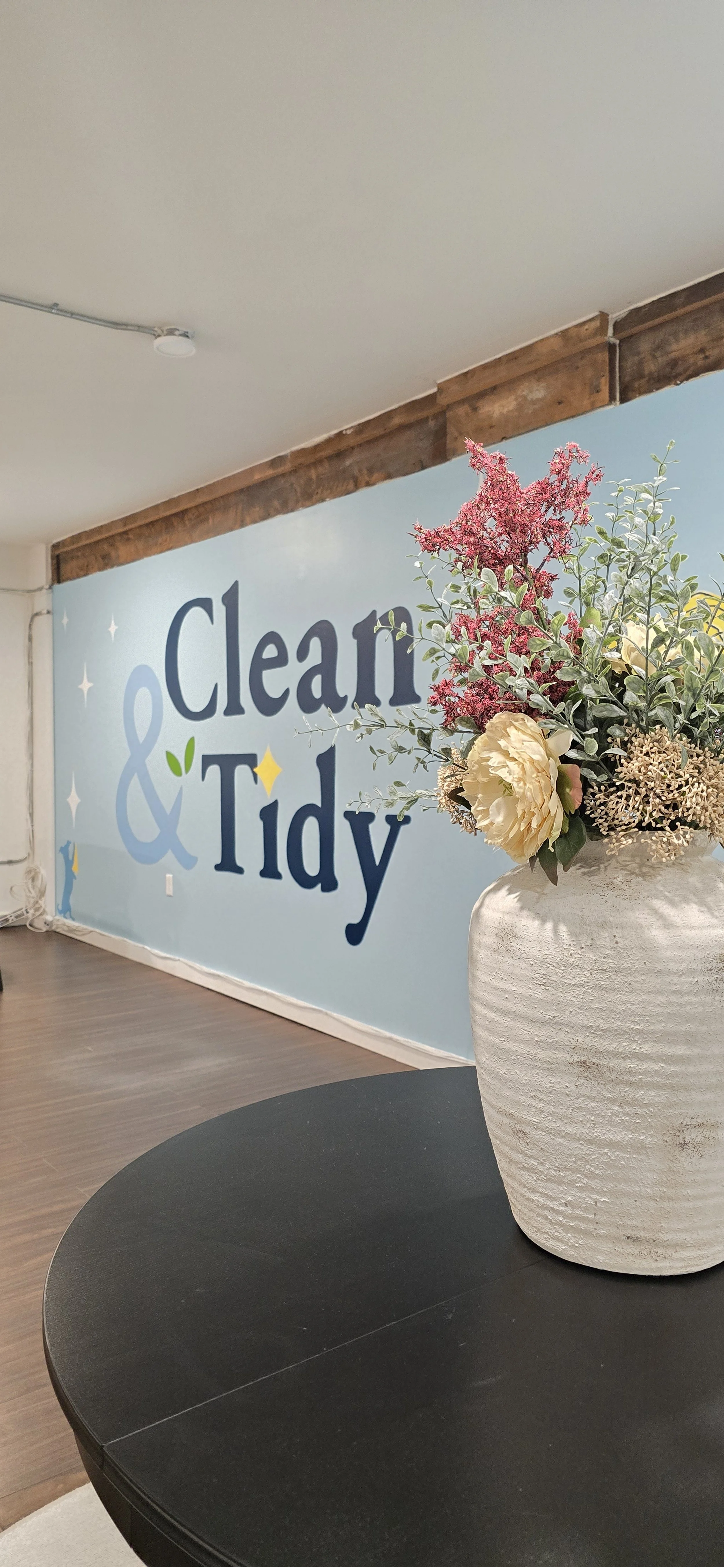 A crisp, clean logo and custom-mixed colours