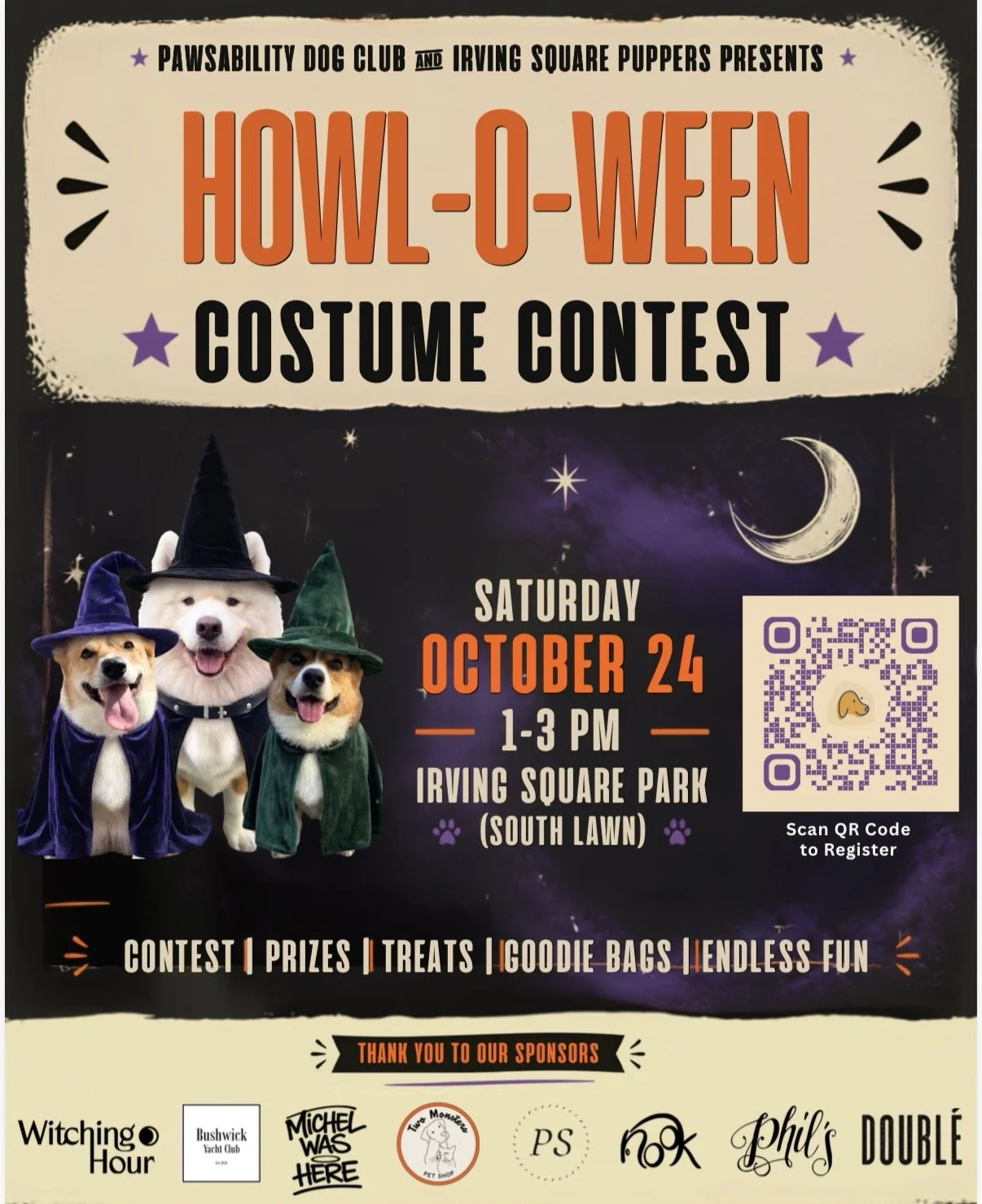 5th Annual Howl-o-Ween: Presented by Irving Square Puppers &amp; Pawsibility