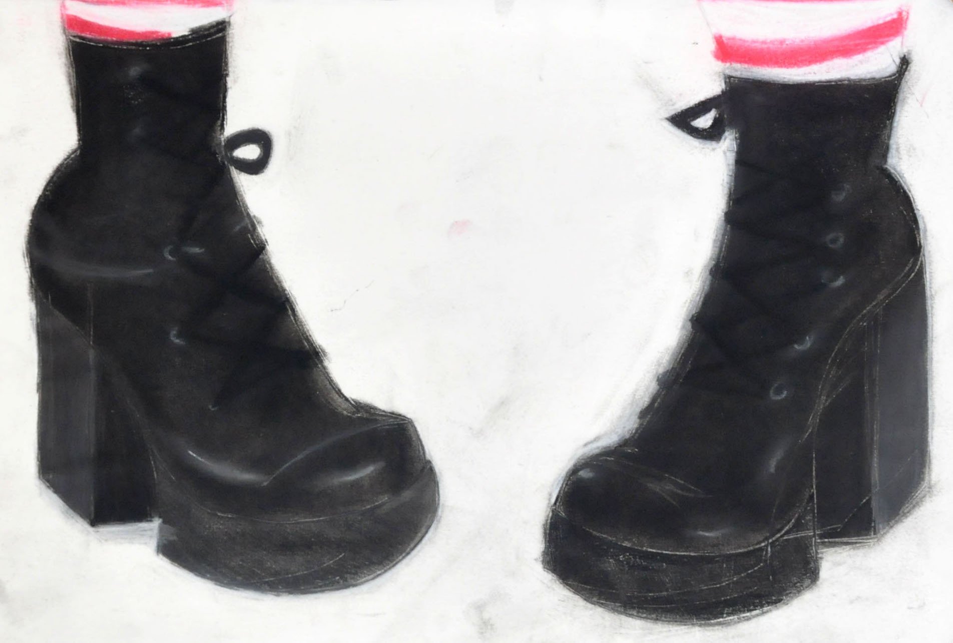 Don't Mess,
9 x 12 inches,
chalk pastel,
2013
