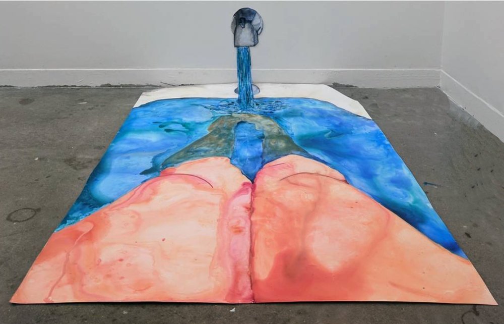 BathTub (Angle 2),
28 x 46 inches,
watercolor on Yupo paper,
2017