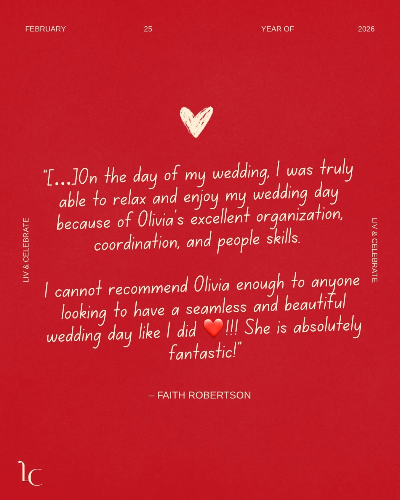 A Love Note From @faithjmrobertson ✨🥹

If you don&rsquo;t believe me - trust the people I worked with to give you an honest review of my wedding planning services 🙋🏾&zwj;♀️

Warms my heart everytime! 

#WeddingPlannerToronto #BrideToBeToronto #Tor