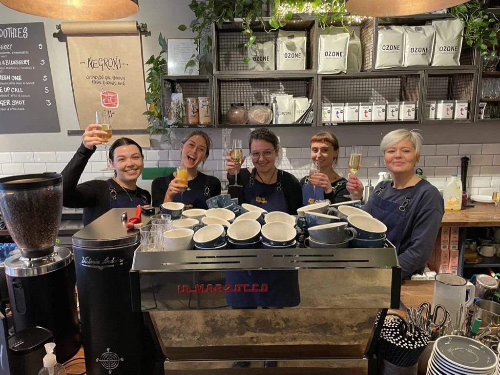 Team at Charlie & Ginger at Christmas in Leatherhead shop