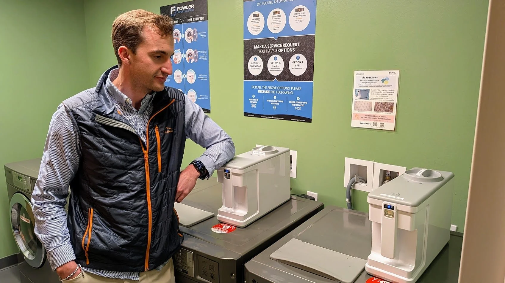 CWRU Alumni Lead Campus Effort to Reduce Microplastics from Laundry