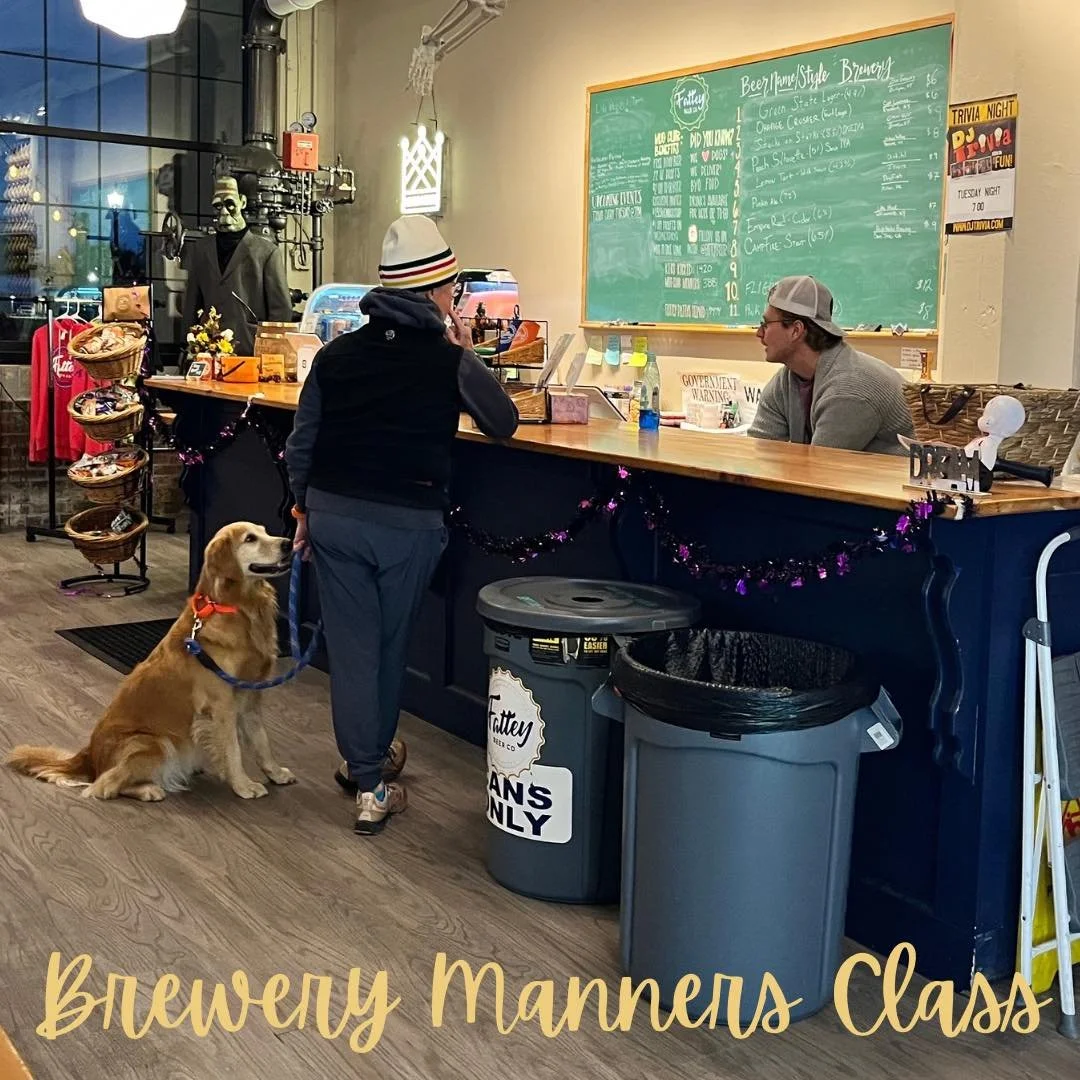 🍻 Brewery Manners &ndash; Join Us Tonight 12/8 and/or 12/22! 

Want to enjoy a beer with your dog who actually knows how to behave at a brewery? 🐾 

Join our Brewery Manners class at Fattey Beer for fun, laid-back training that focuses on calm beha