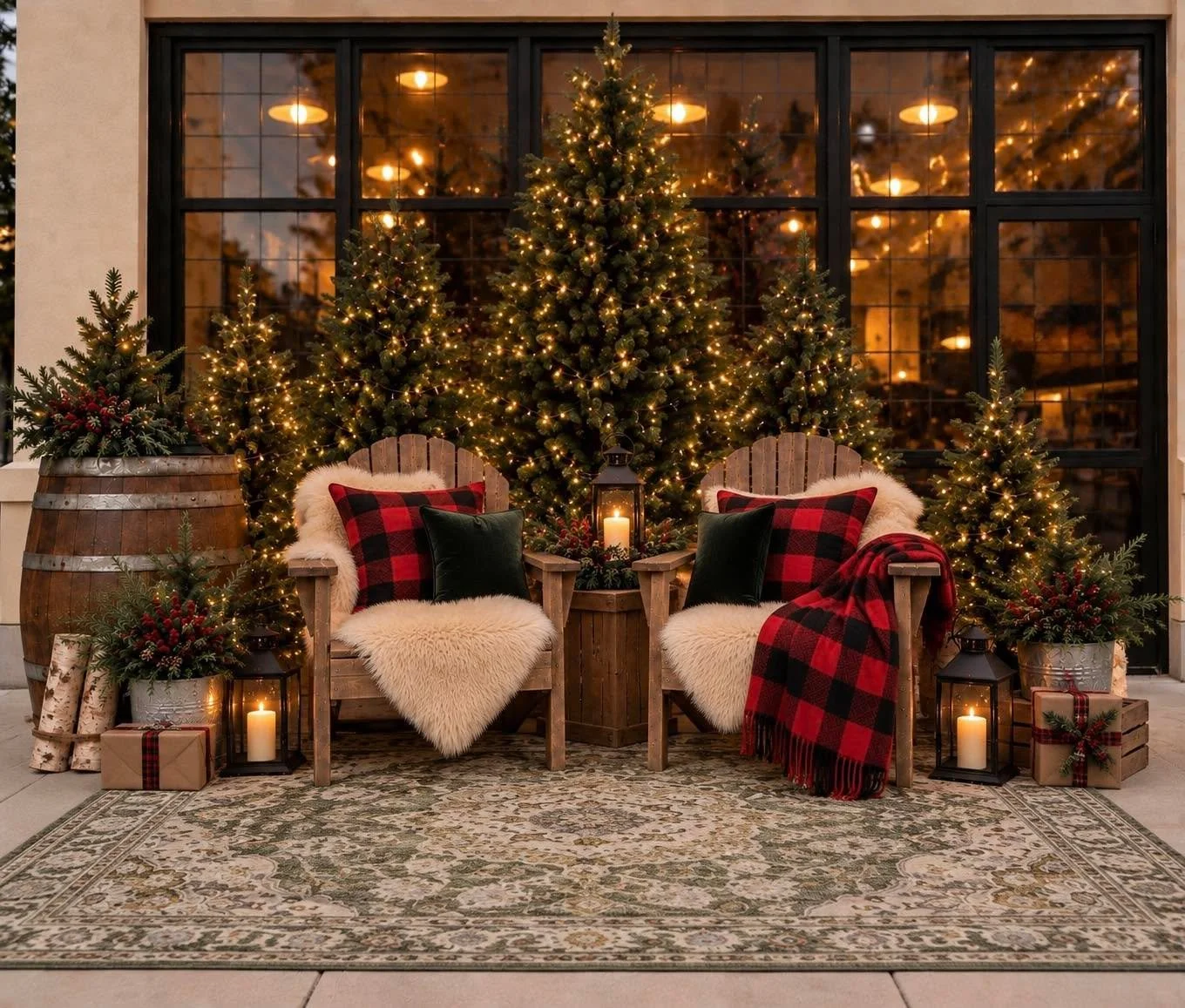 Yes I used ChatGPT to make this image, please don&rsquo;t hate me 🤞

This is (mostly) what the set for Christmas photos on 11/21 will look like! There might be some variation in the smaller accessories, but thanks to Facebook marketplace I have a sm