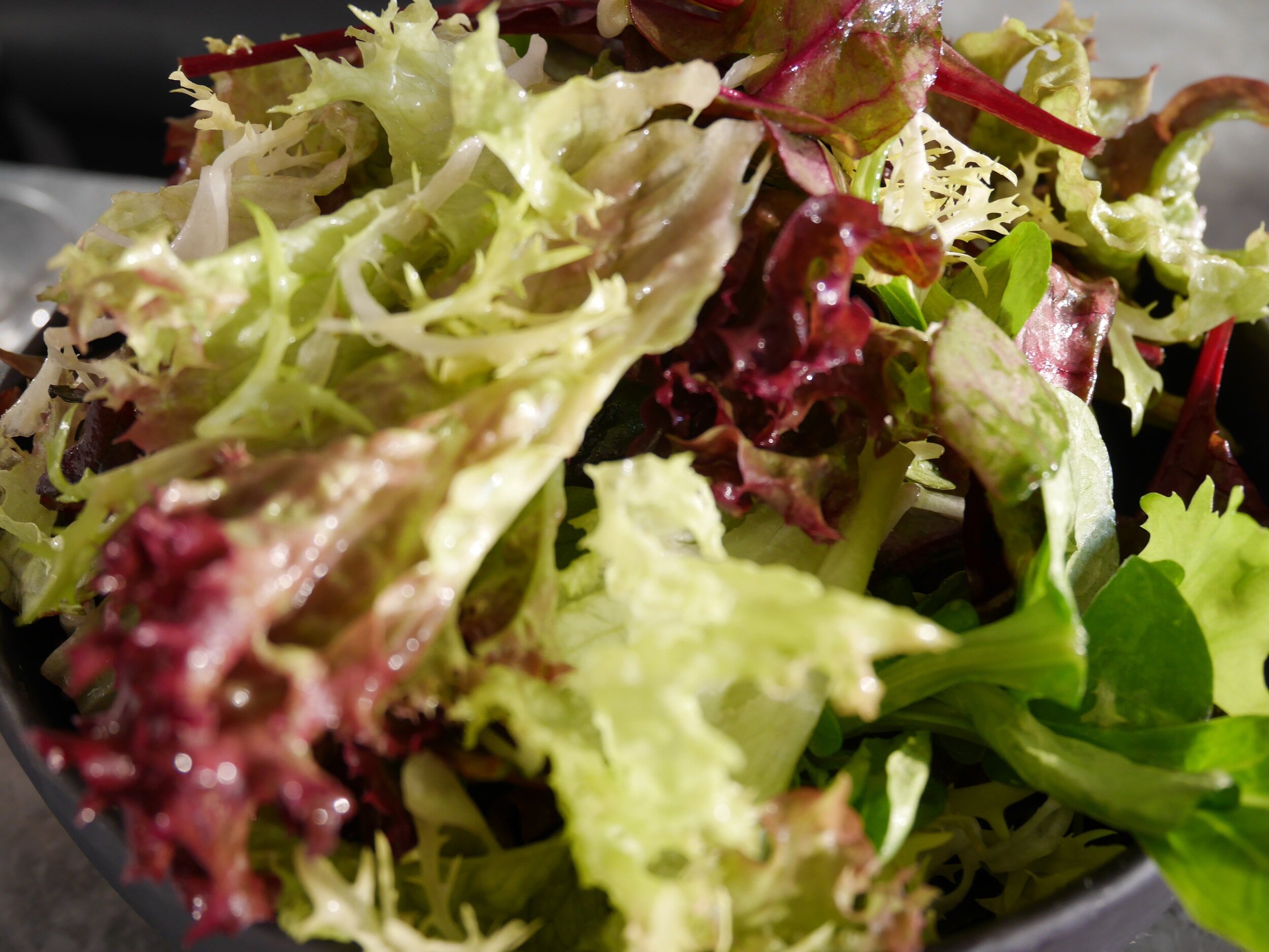 fresh, crisp, simple salad