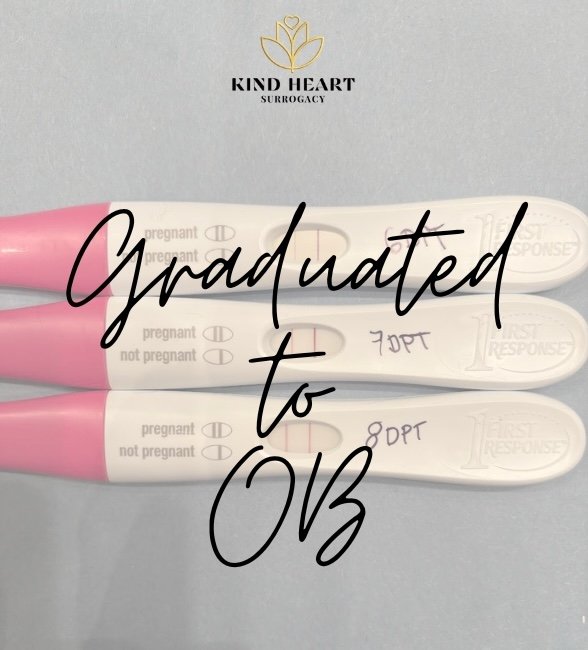 Another exciting step forward 🎉
Brittnie has officially graduated to her OB.
Each milestone brings us closer to meeting a precious little one. We are cheering you on every step of the way.

#SurrogateJourney #bethekindness