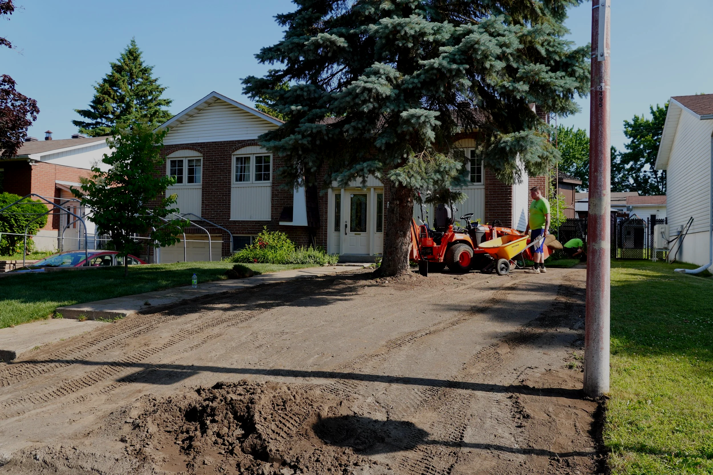 Peouse Voltage Landscape Construction Before