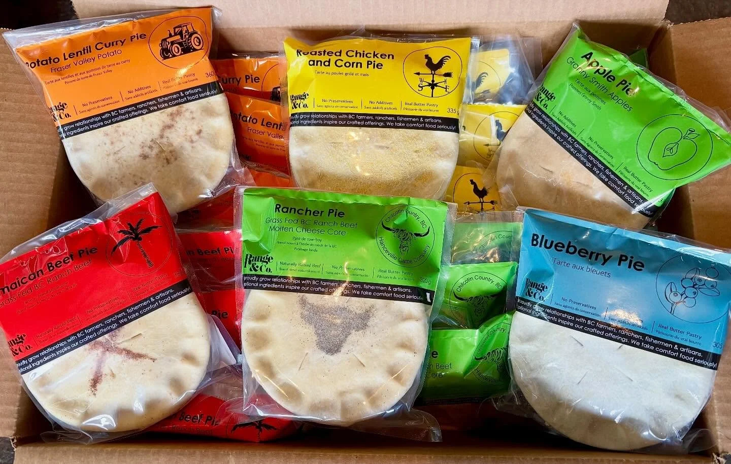 Pie Deal! 20 of our @rangeandco Pies for $150. That&rsquo;s only $7.50/pie! Order on line! #yvreats #cariboo #seatosky #buybc #vancouvereats