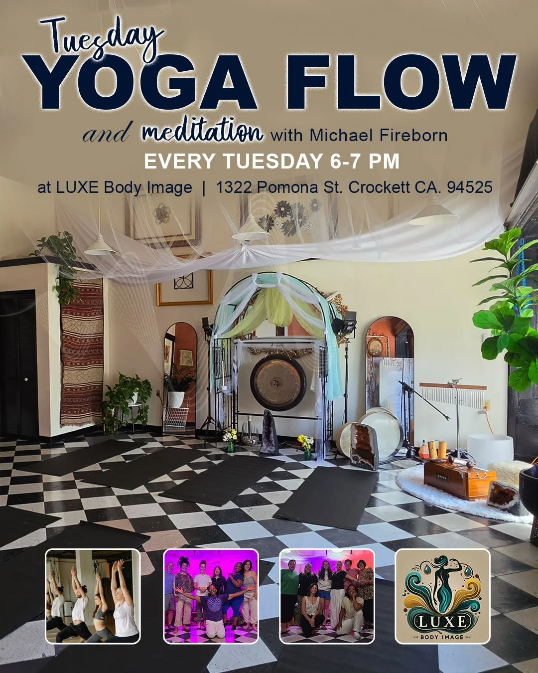 Tuesday Hatha Yoga Flow at LUXE, Crockett, CA