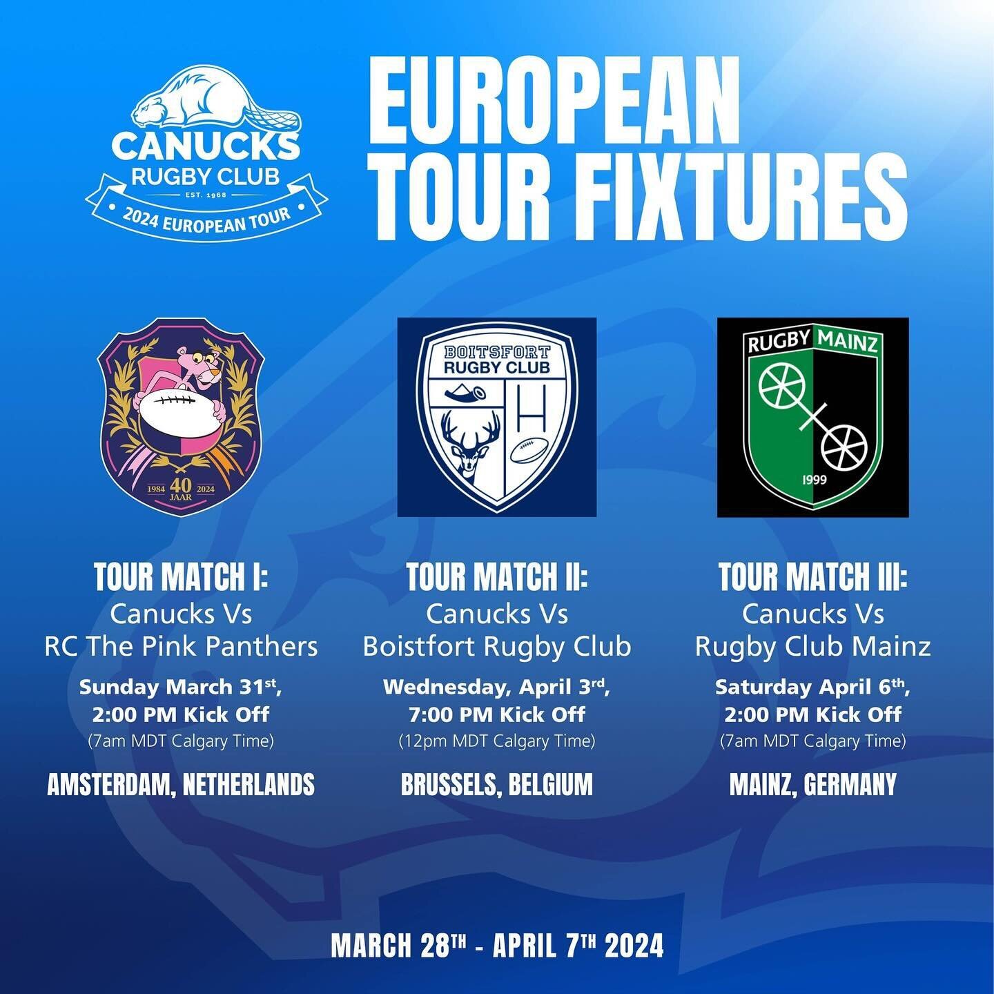 It&rsquo;s #TouringSzn! In one week&rsquo;s time, our Senior Men will embark on the club&rsquo;s 10th official international tour: &ldquo;The EuroTrip Tour.&rdquo; Check out our fixtures and roster of players who will be representing the beaver abroa