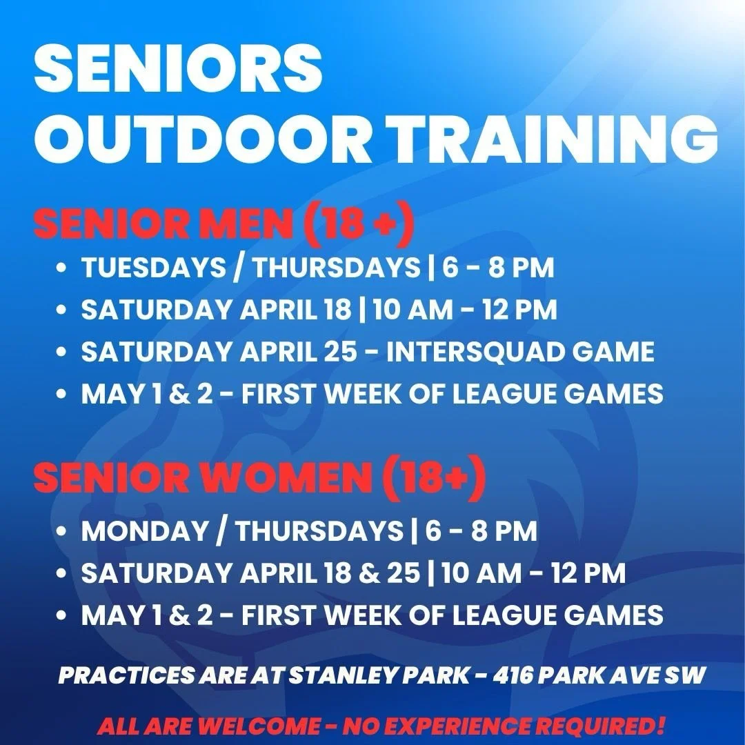 Outdoor season is officially underway. No experience required, open to all ages, just show up ready to play some rugby. Practices have already begun, make sure to tell your friends. 

Practices are held inner city at Stanley park! 

If you has any qu