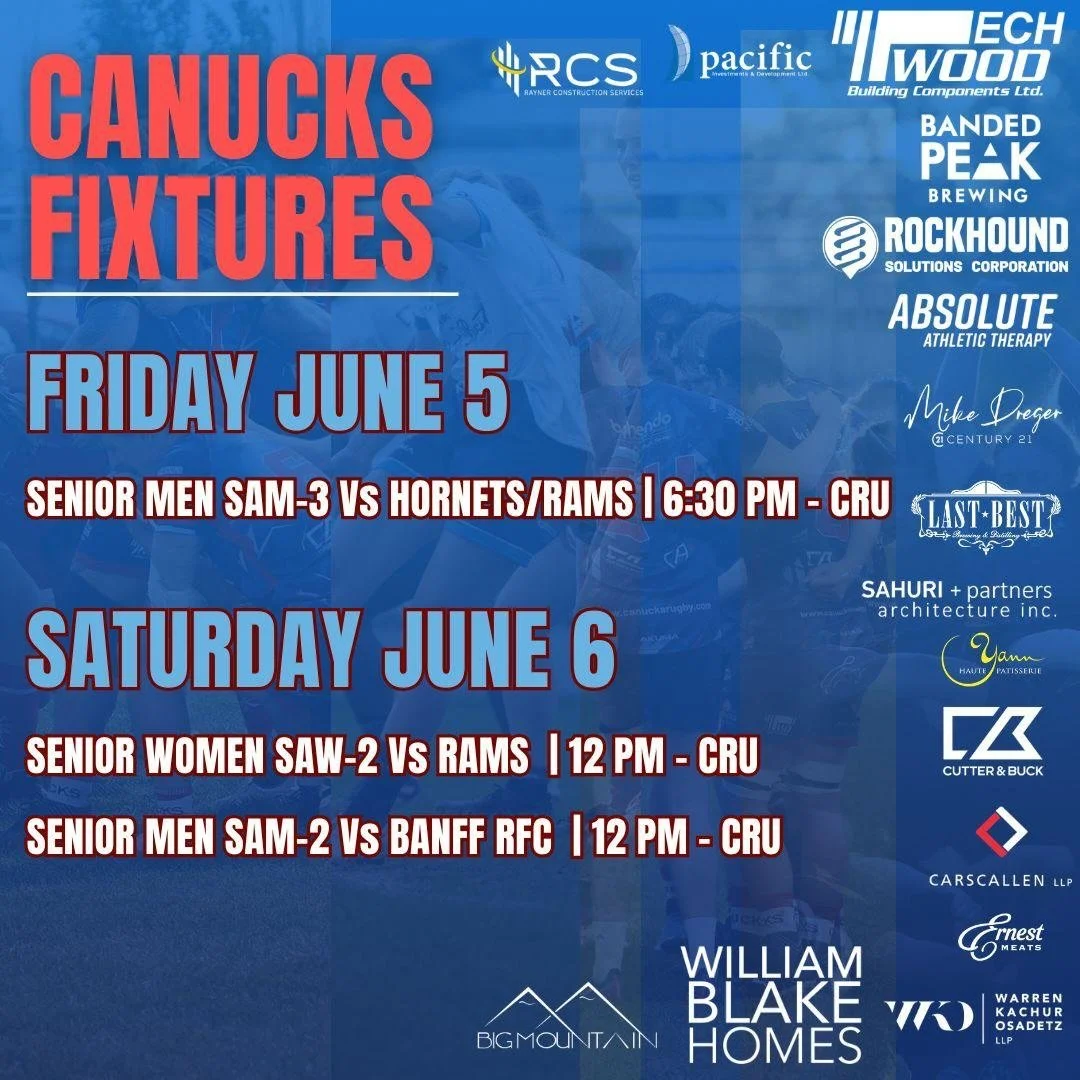 Here is the upcoming fixtures for the Canucks. Mark it down in your calendar, wear blue and come out and support. 

#canucks