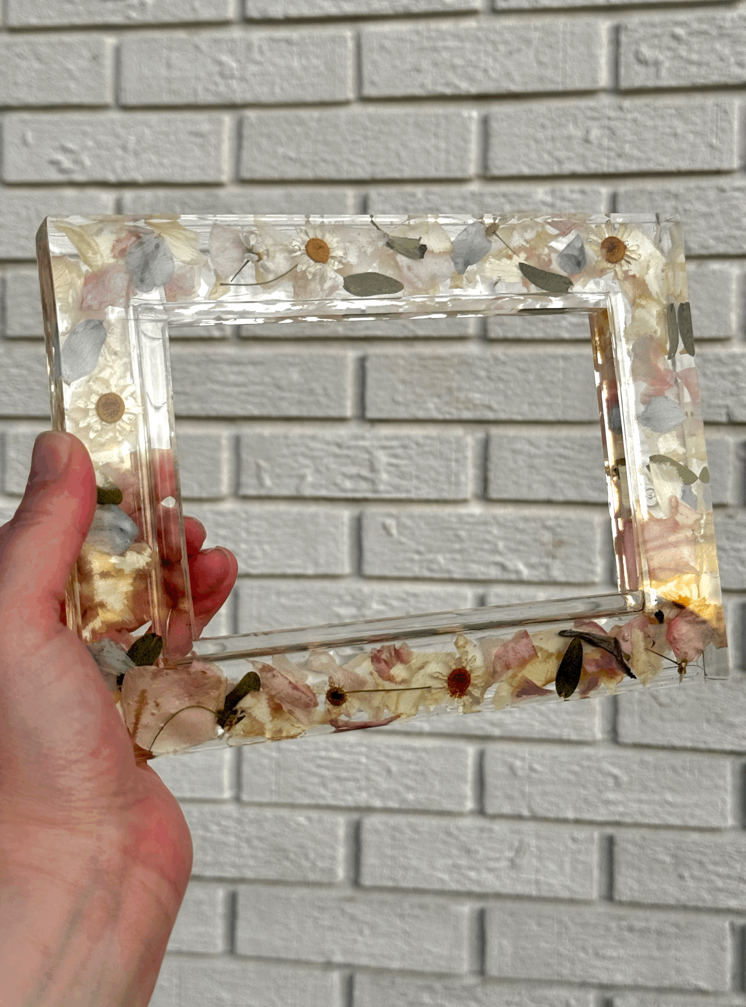 Flower Preservation Picture Frame (4"x6" photo)