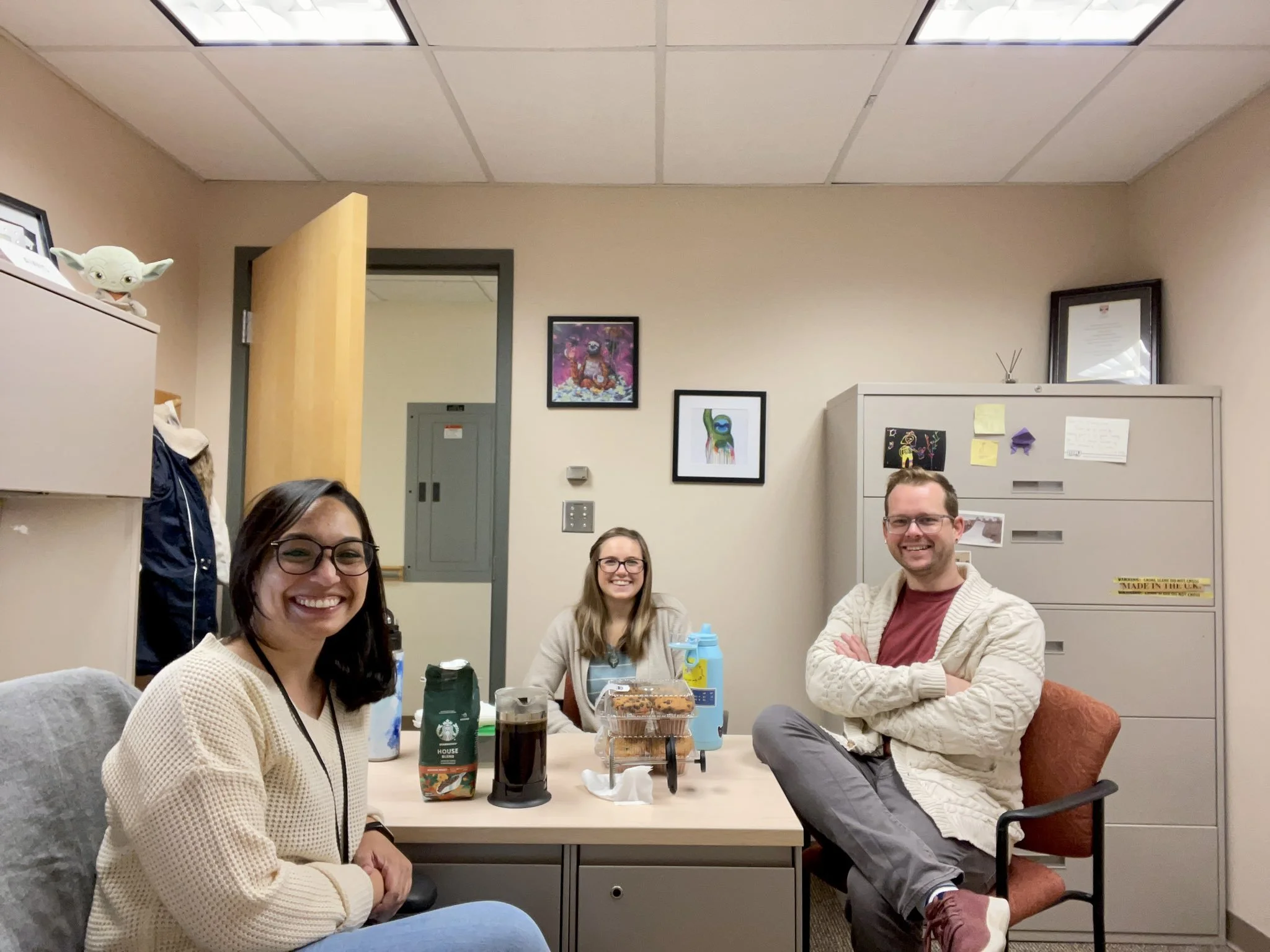 First joint lab meeting with The Vornhagen Lab! (click to check out Jay's work!). 
Krista (first member of the Tilston lab) presenting her data! (14th Jan '23)